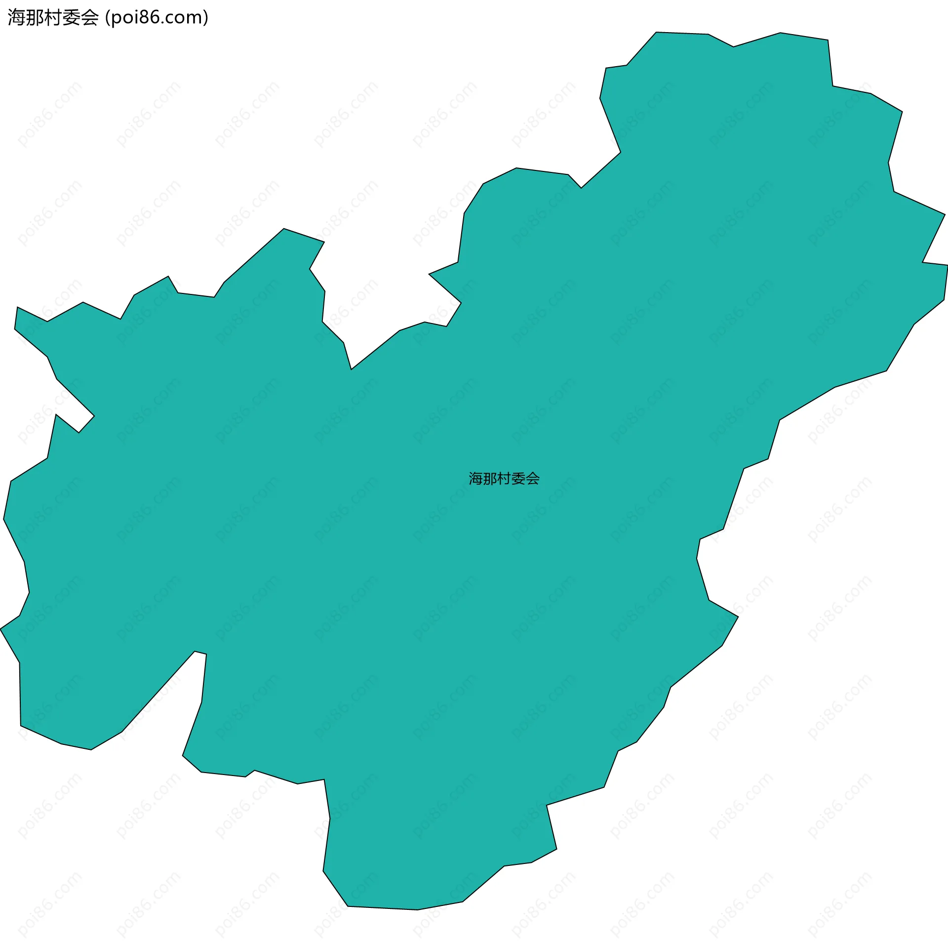 海那村委会边界地图