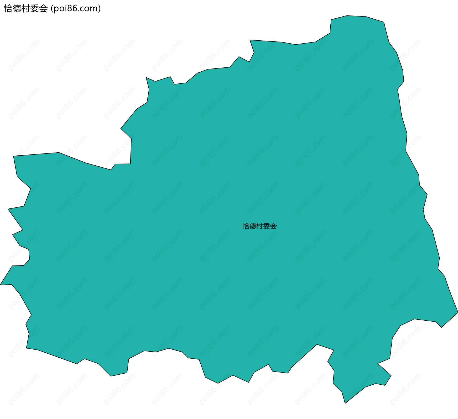 恰德村委会边界地图