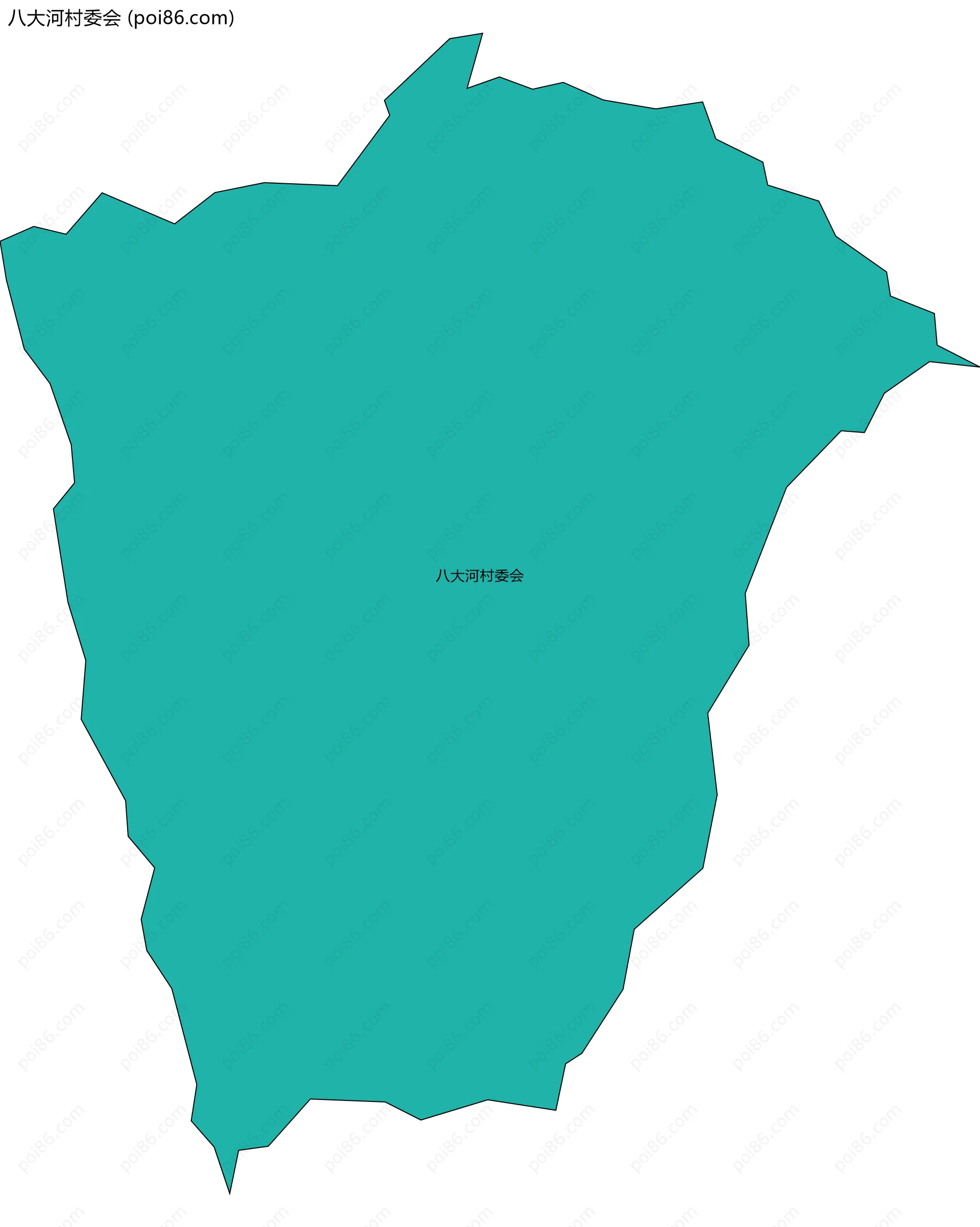 八大河村委会边界地图