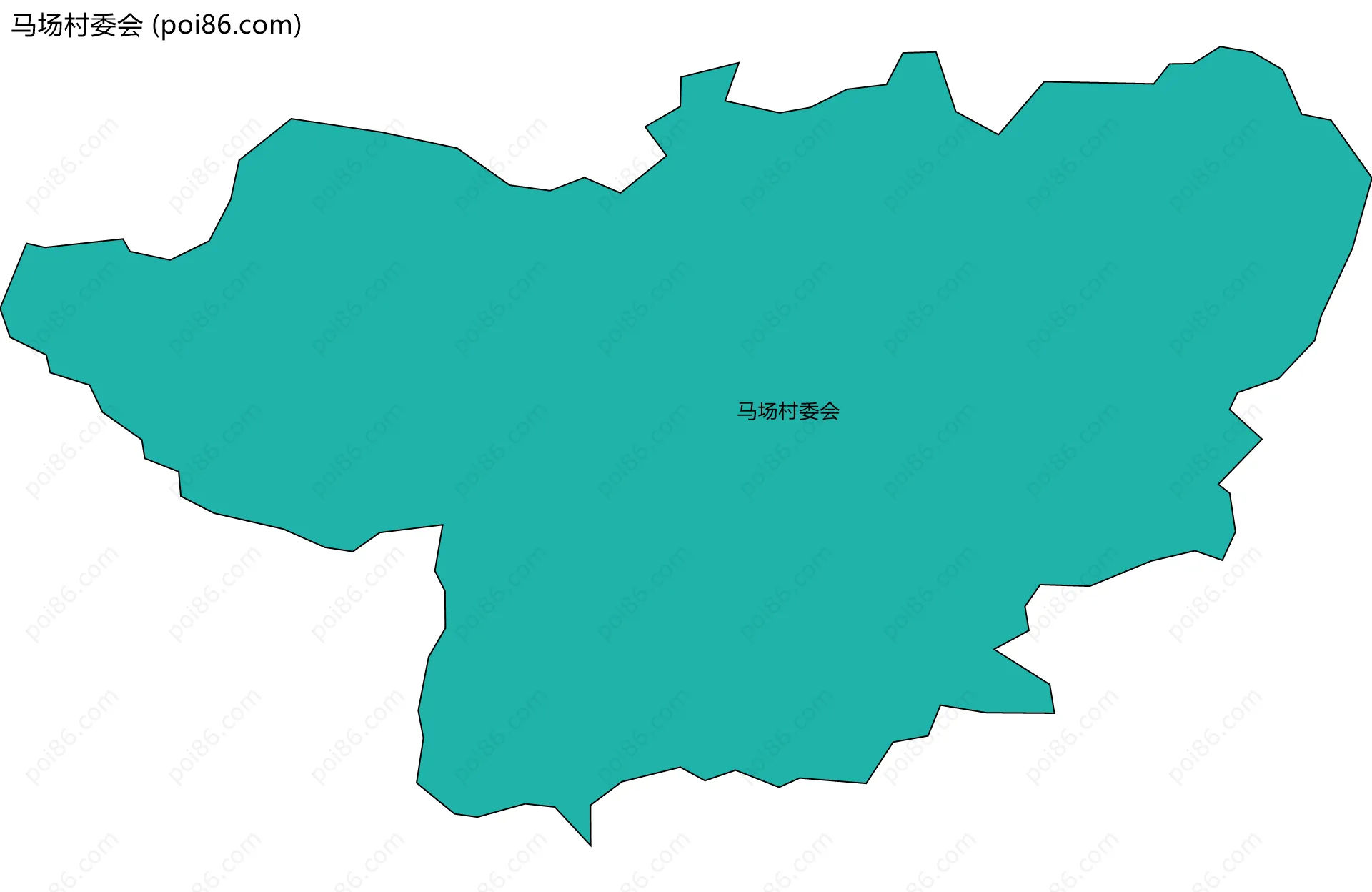 马场村委会边界地图