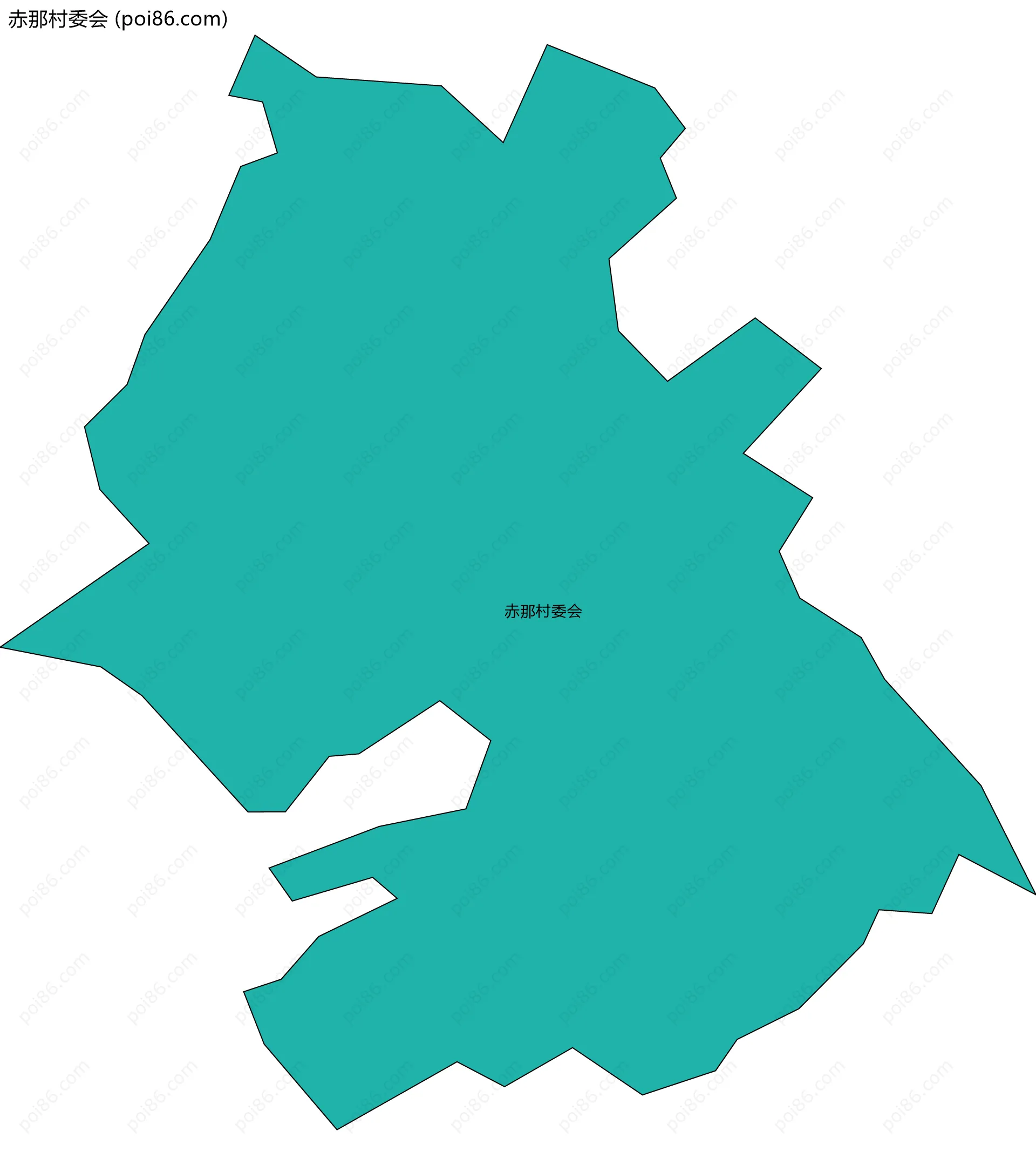 赤那村委会边界地图