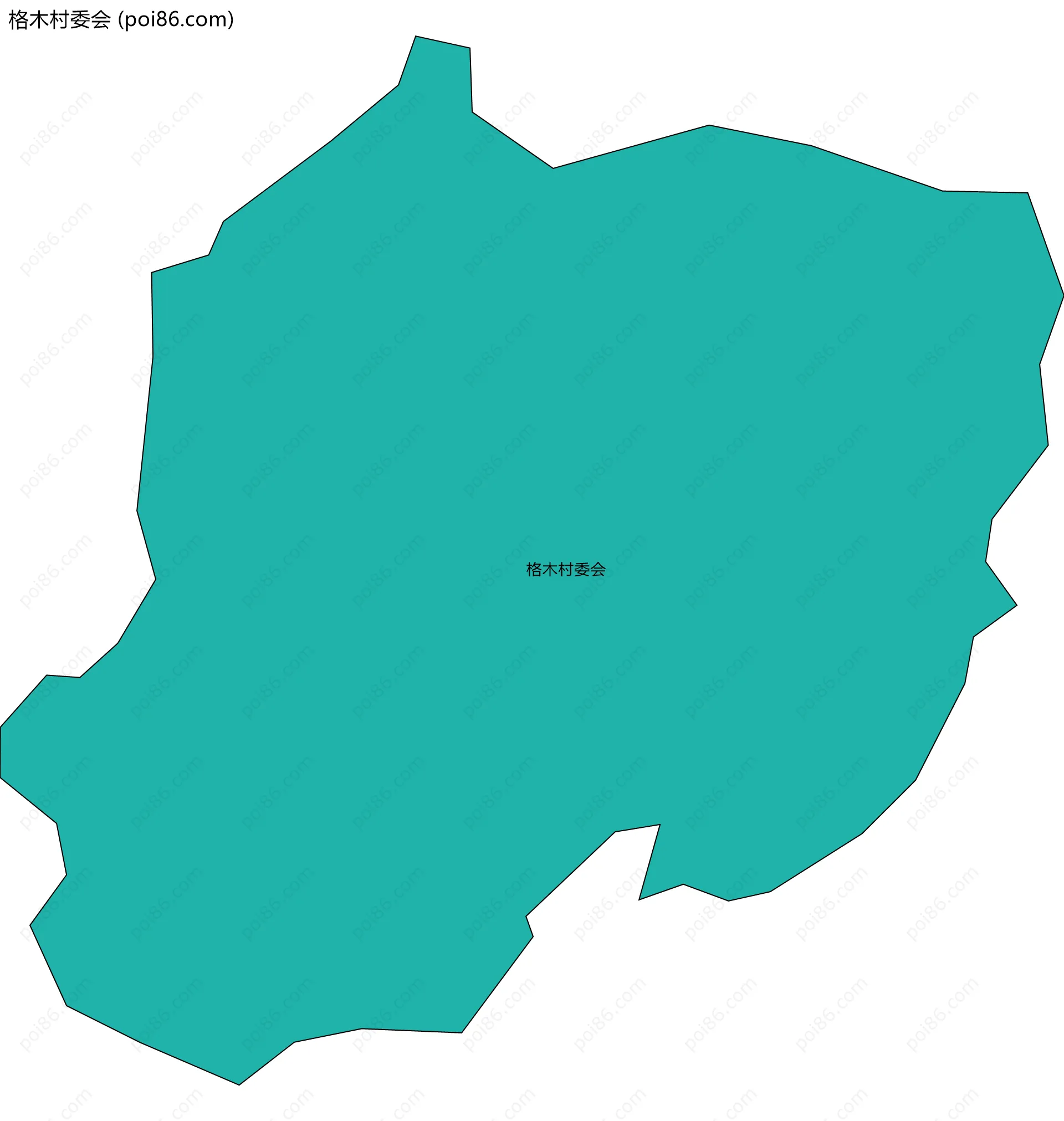 格木村委会边界地图