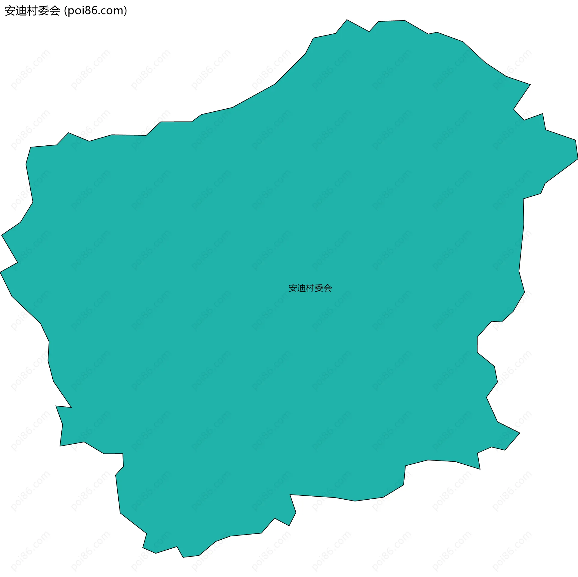 安迪村委会边界地图
