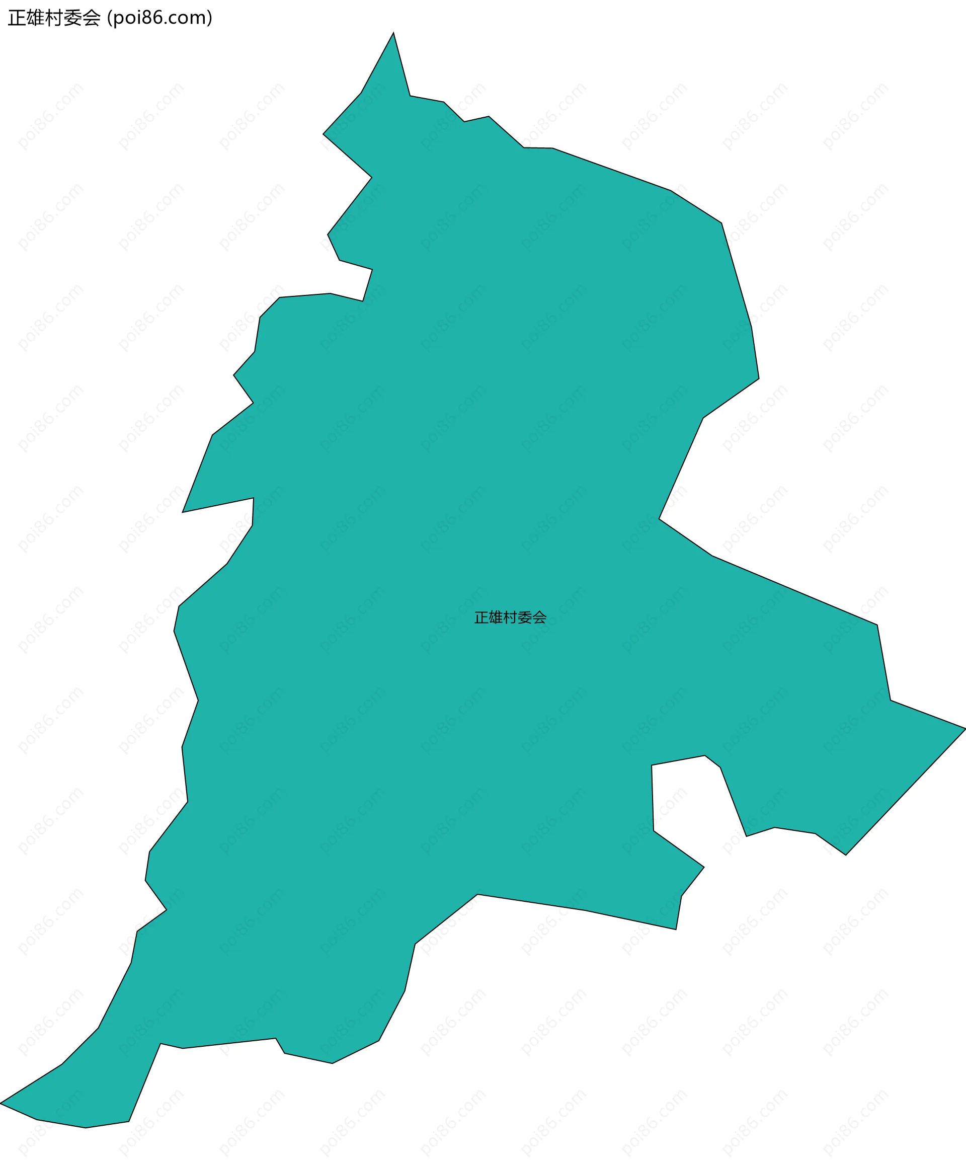 正雄村委会边界地图