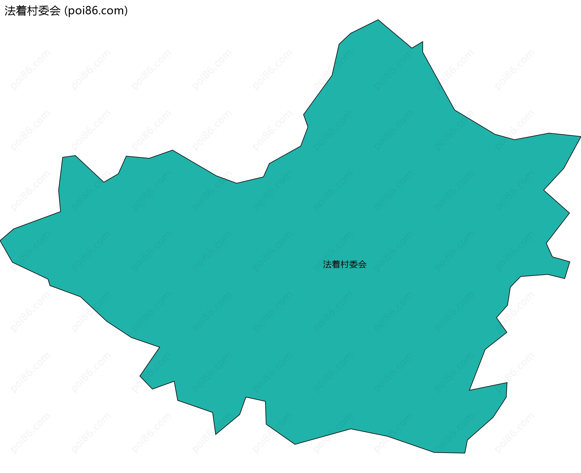 法着村委会边界地图