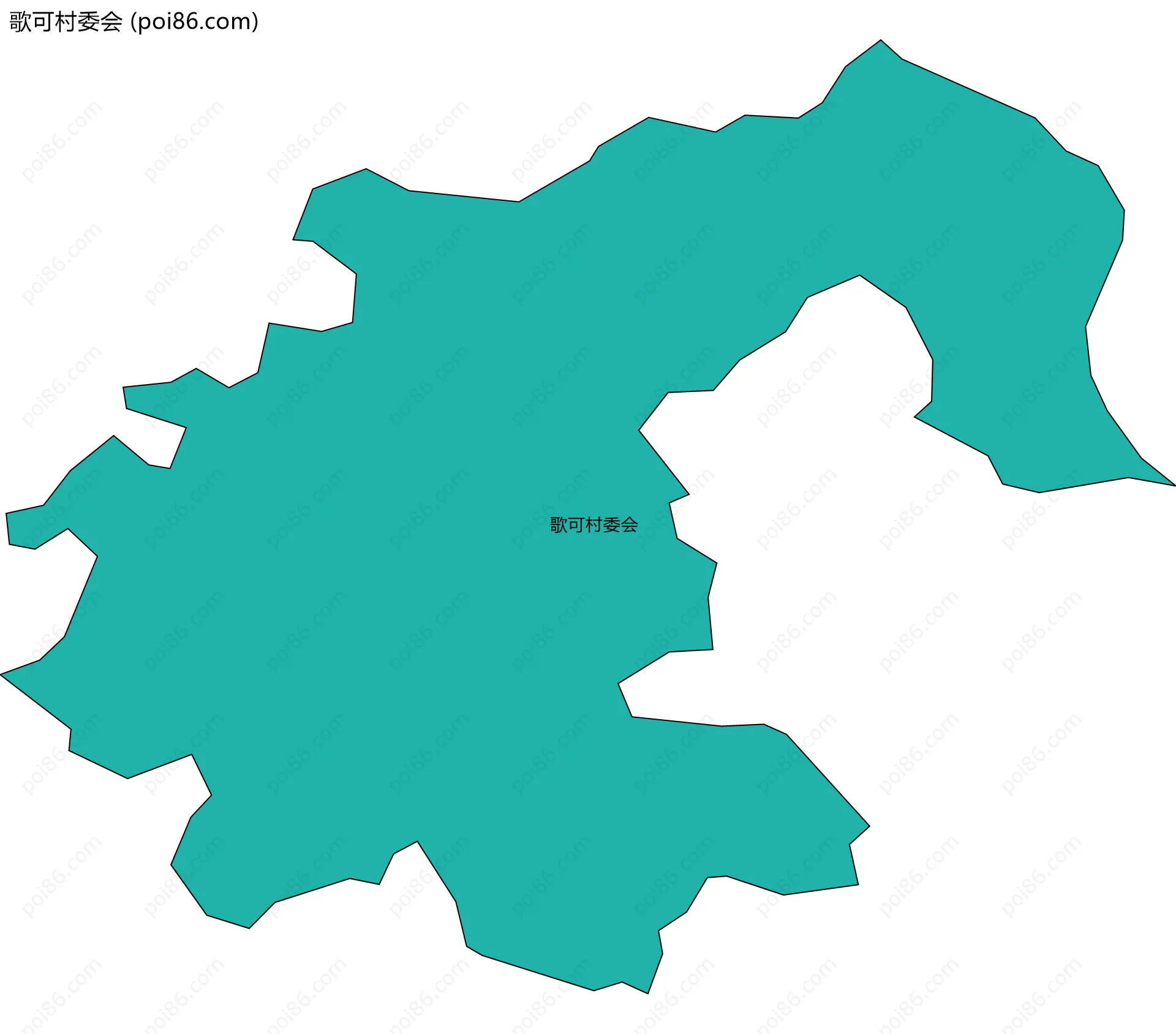 歌可村委会边界地图