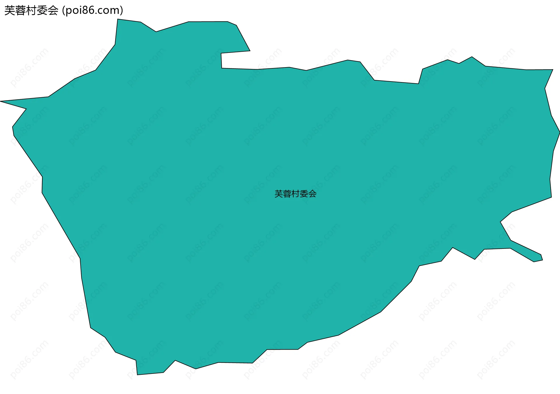芙蓉村委会边界地图