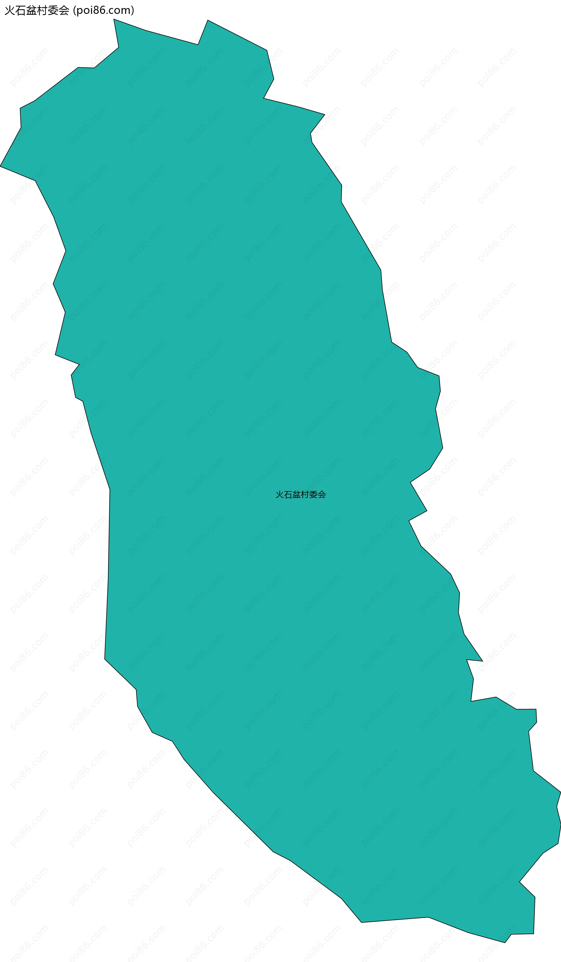 火石盆村委会边界地图