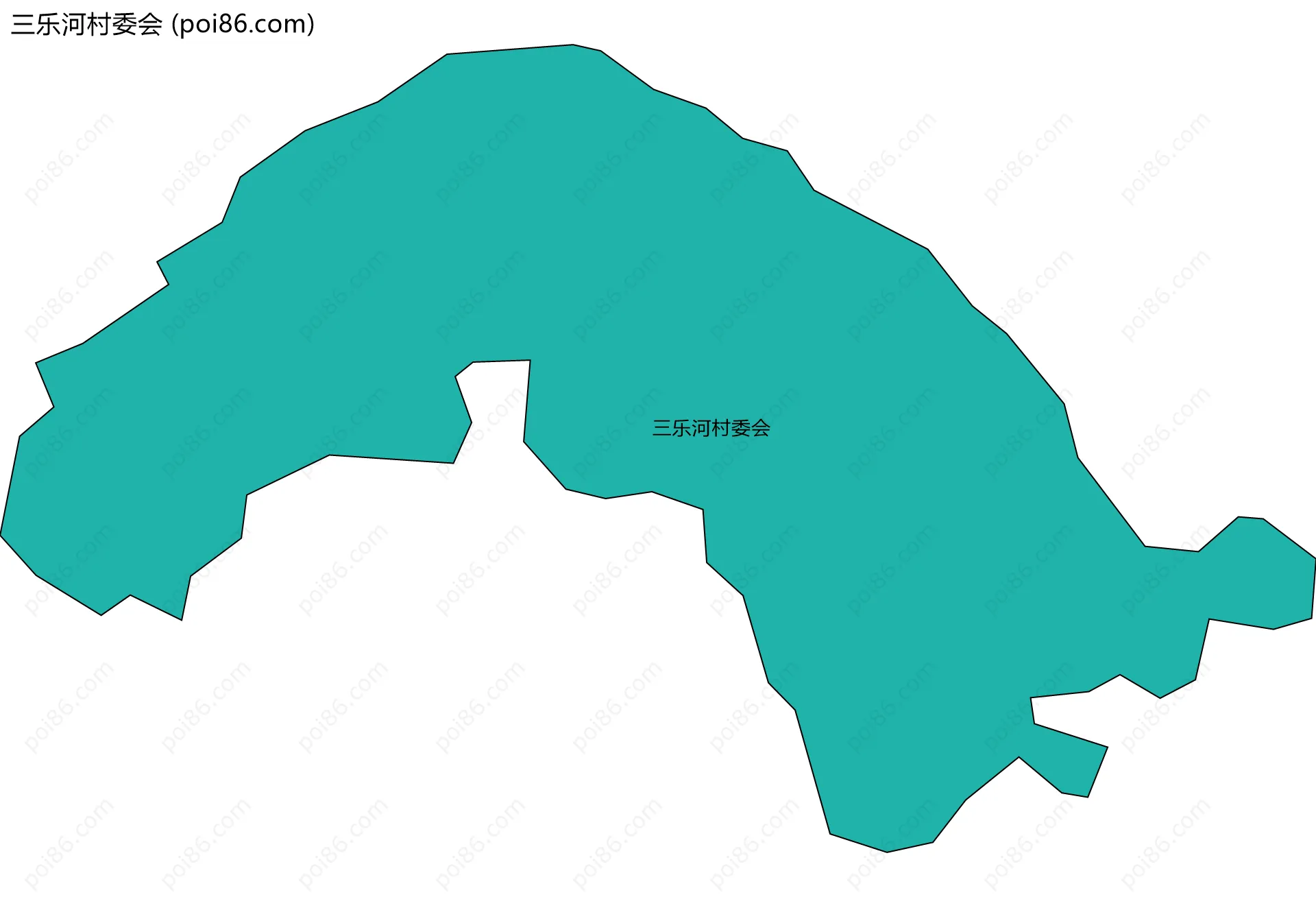 三乐河村委会边界地图