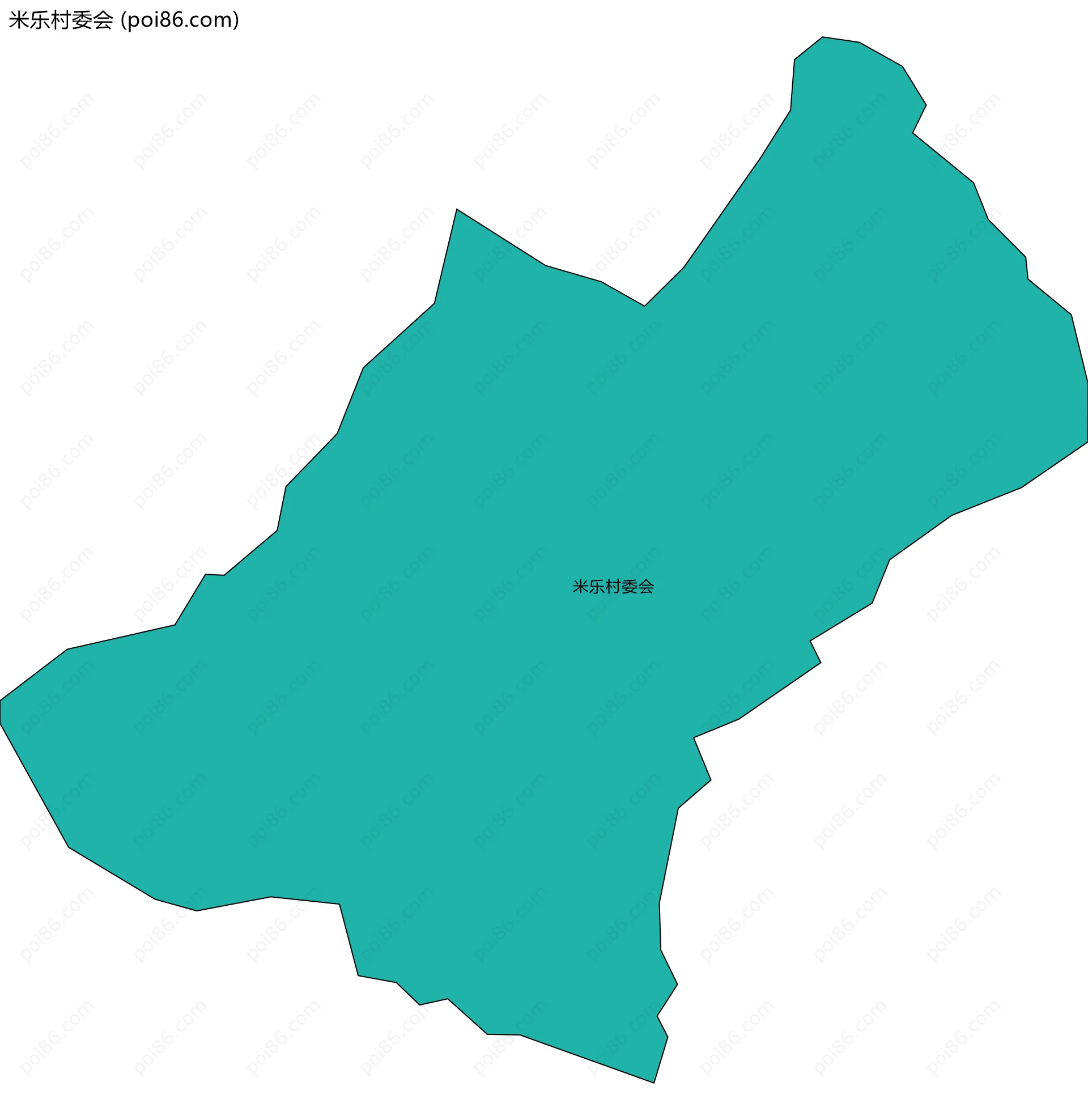 米乐村委会边界地图