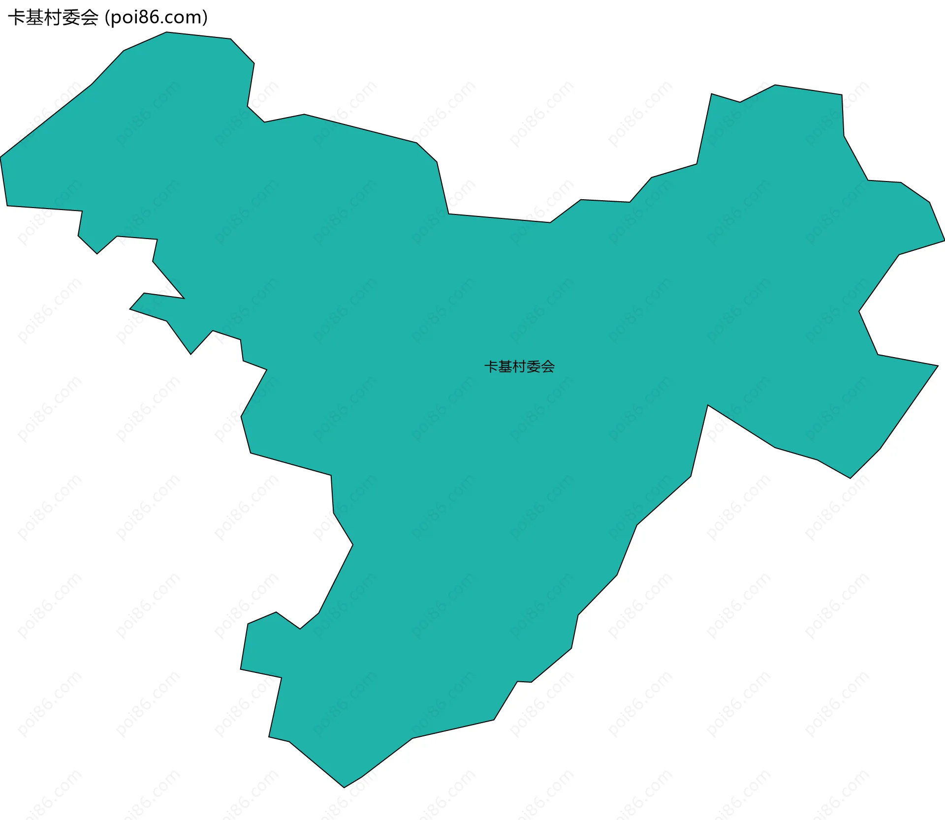 卡基村委会边界地图