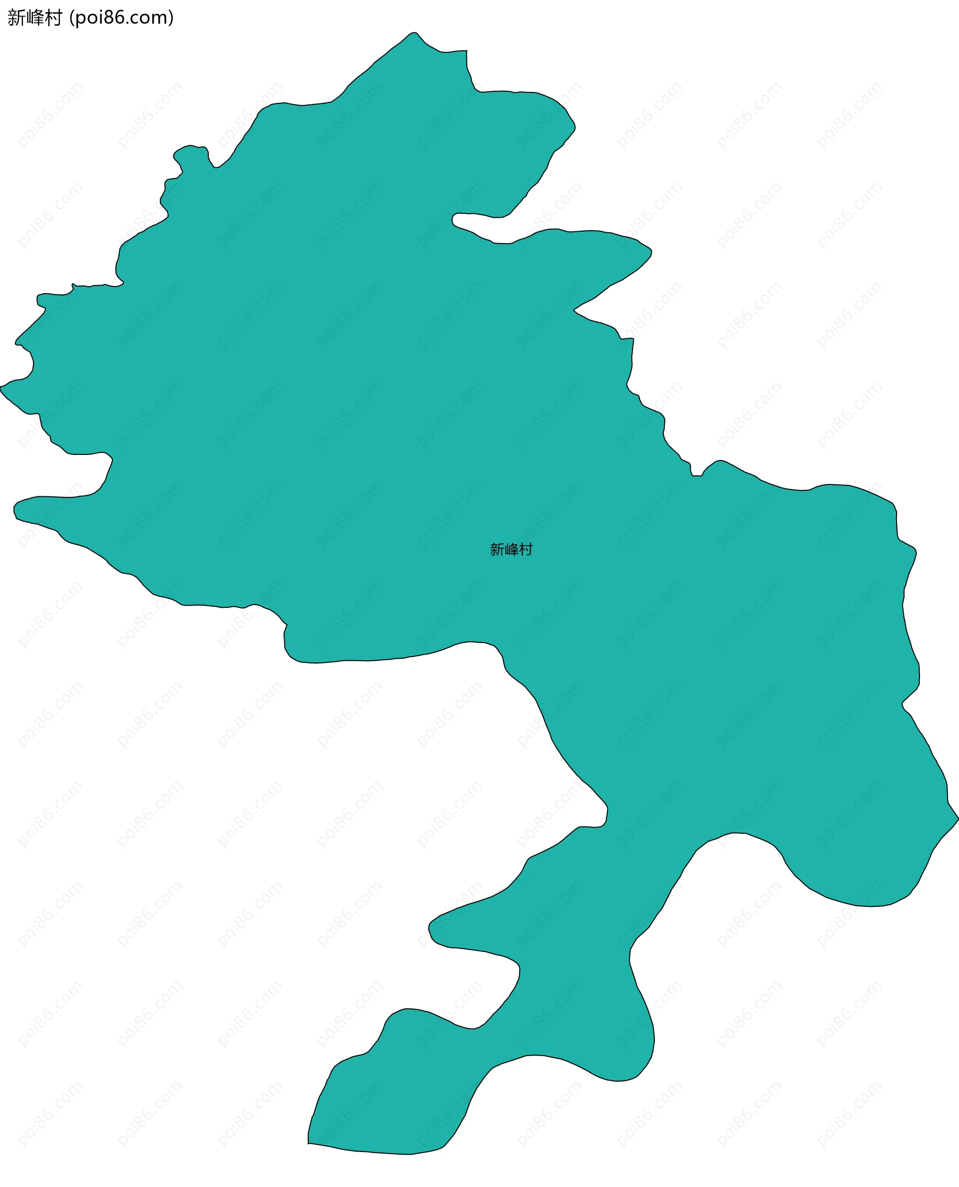 新峰村边界地图