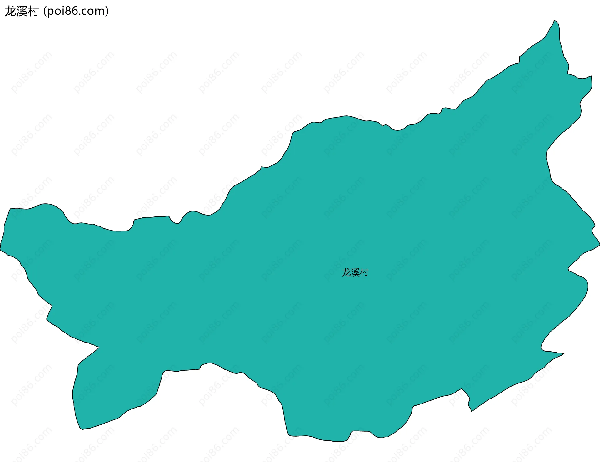 龙溪村边界地图