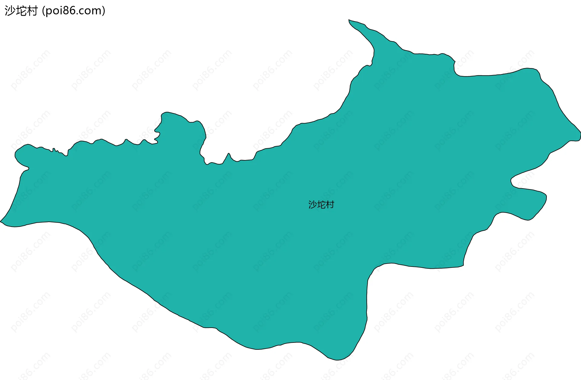 沙坨村边界地图