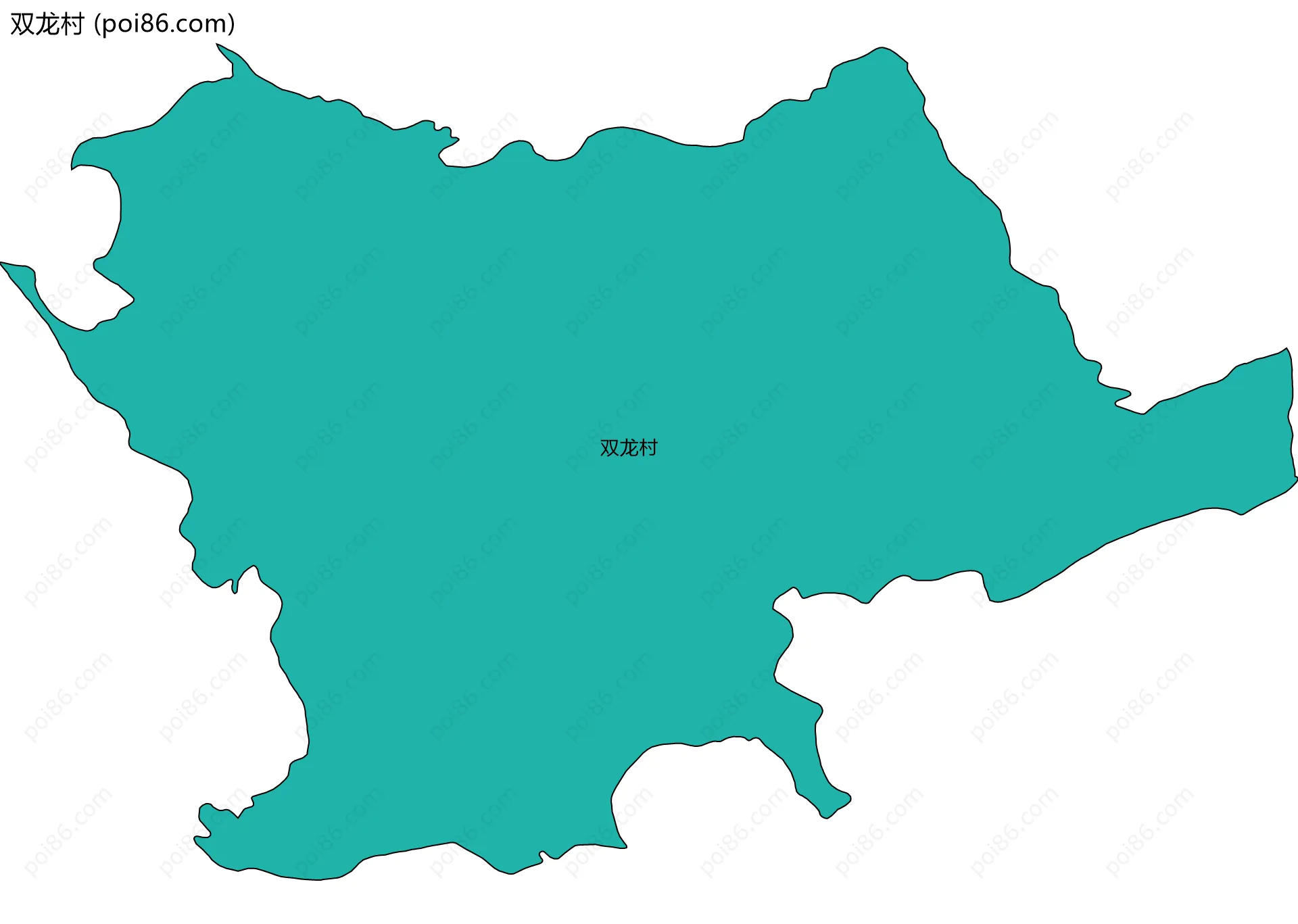 双龙村边界地图