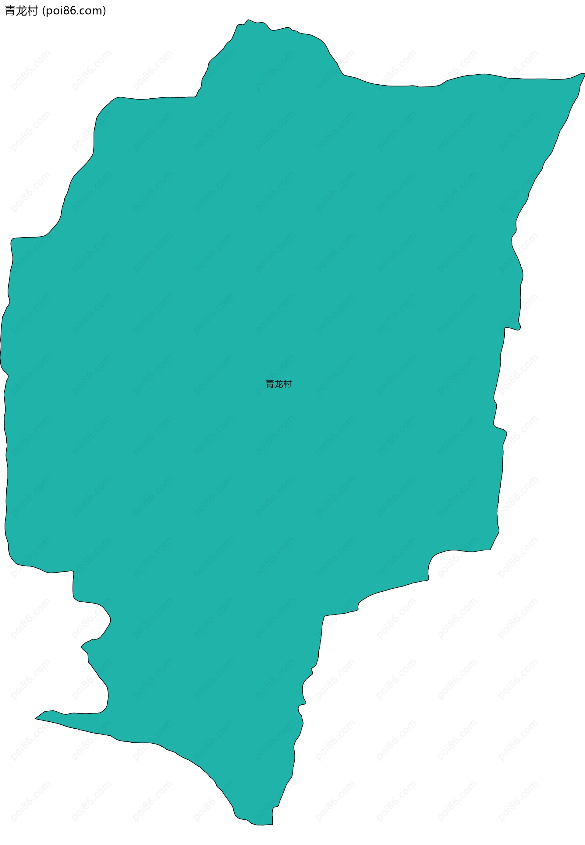 青龙村边界地图
