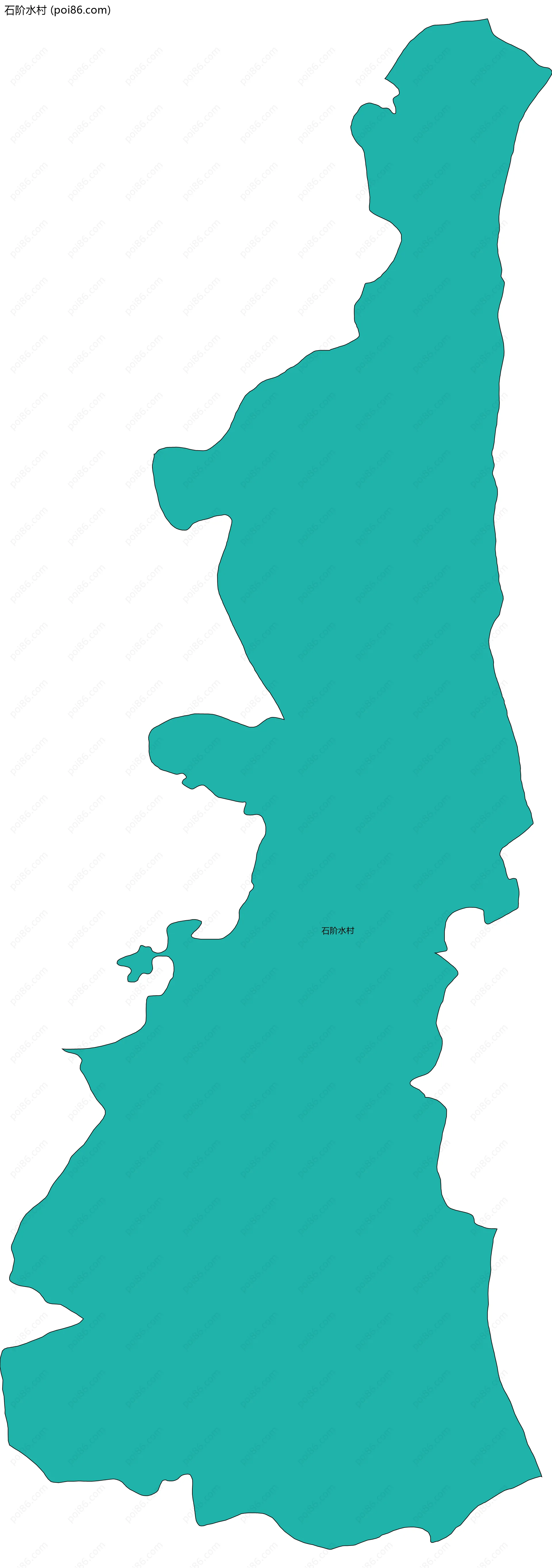 石阶水村边界地图