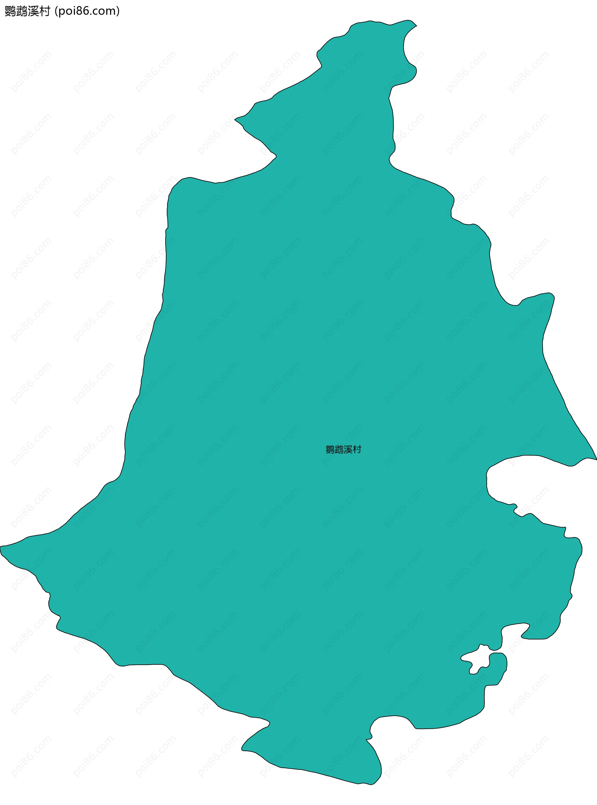 鹦鹉溪村边界地图