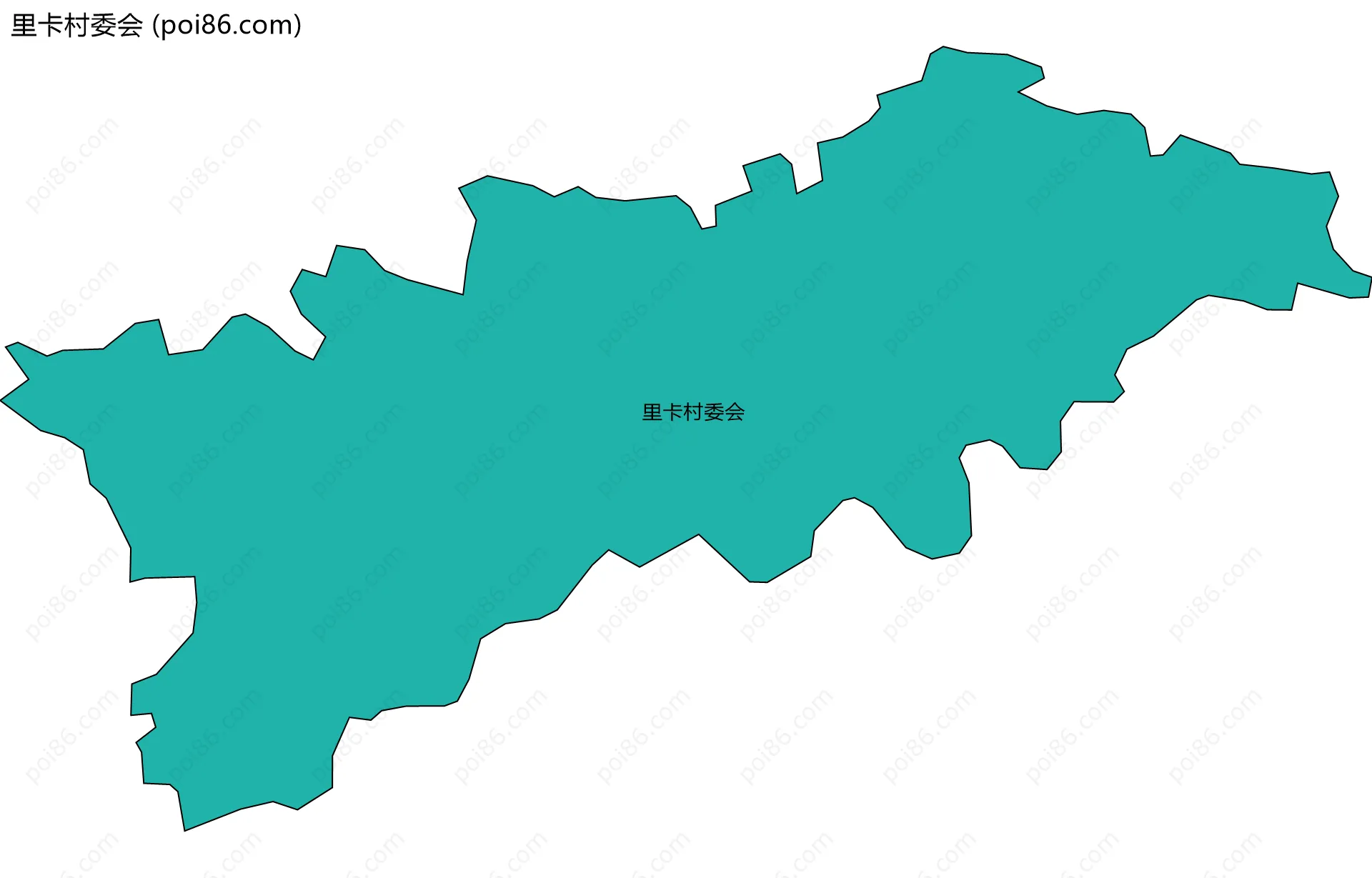 里卡村委会边界地图