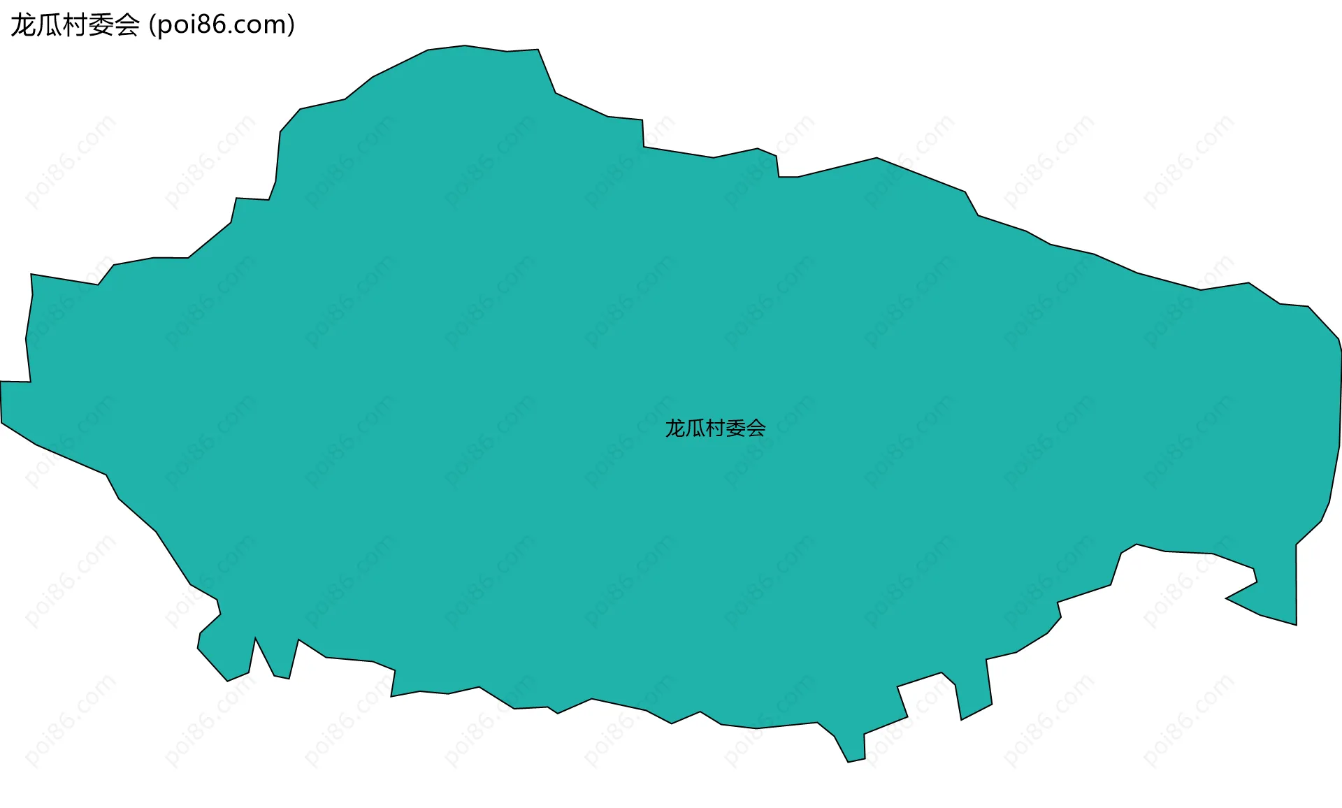 龙瓜村委会边界地图