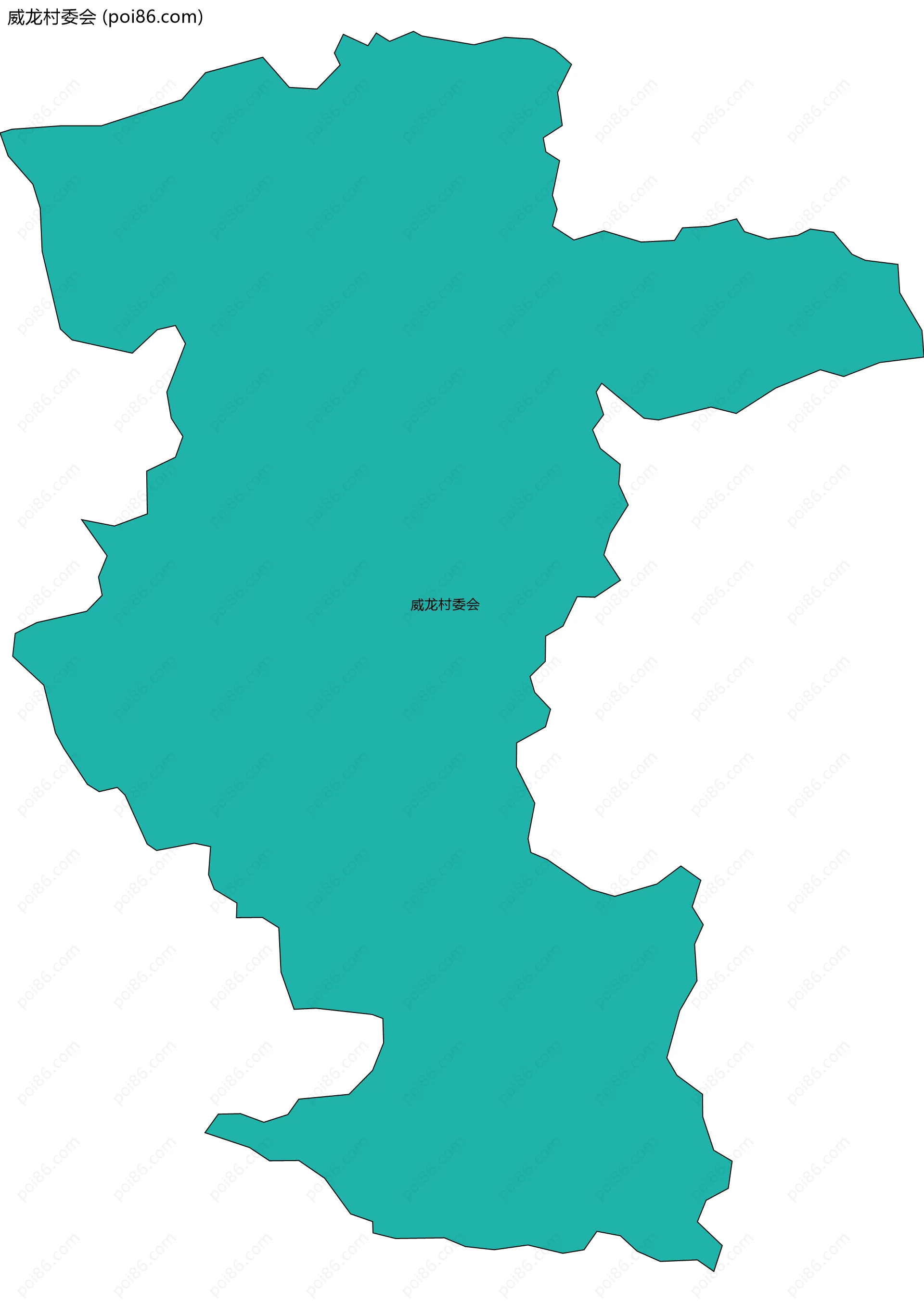 威龙村委会边界地图