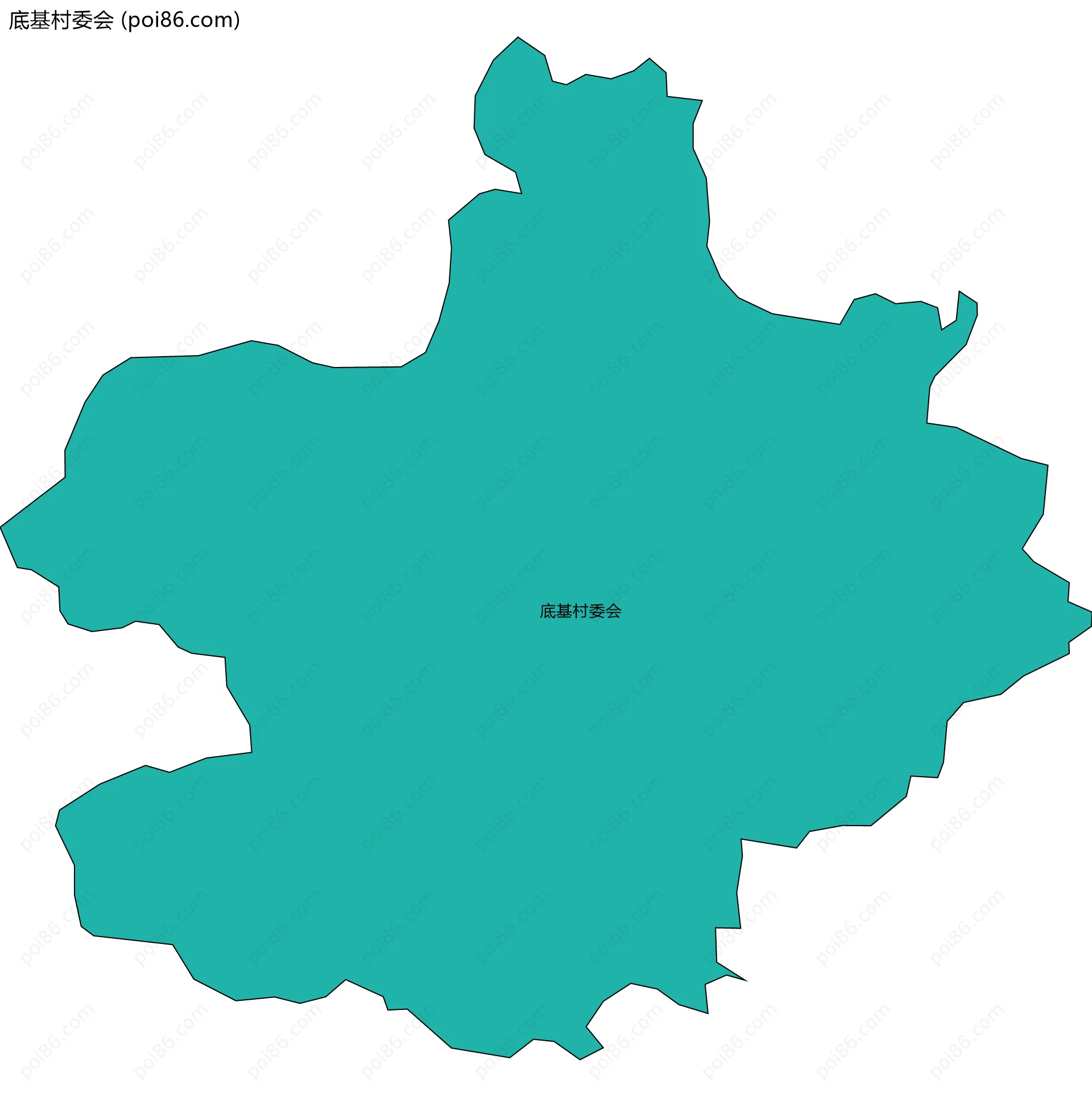 底基村委会边界地图