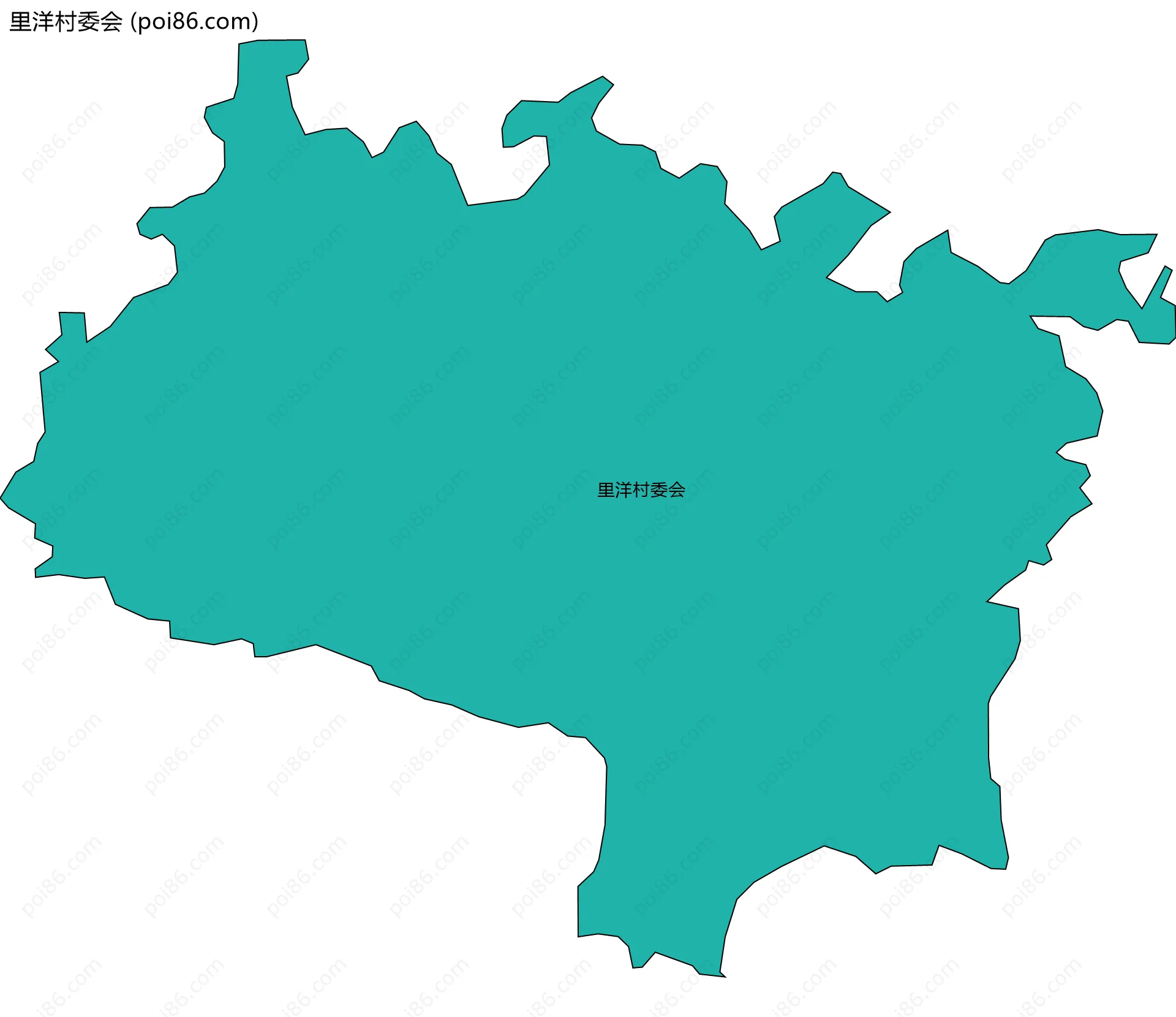 里洋村委会边界地图