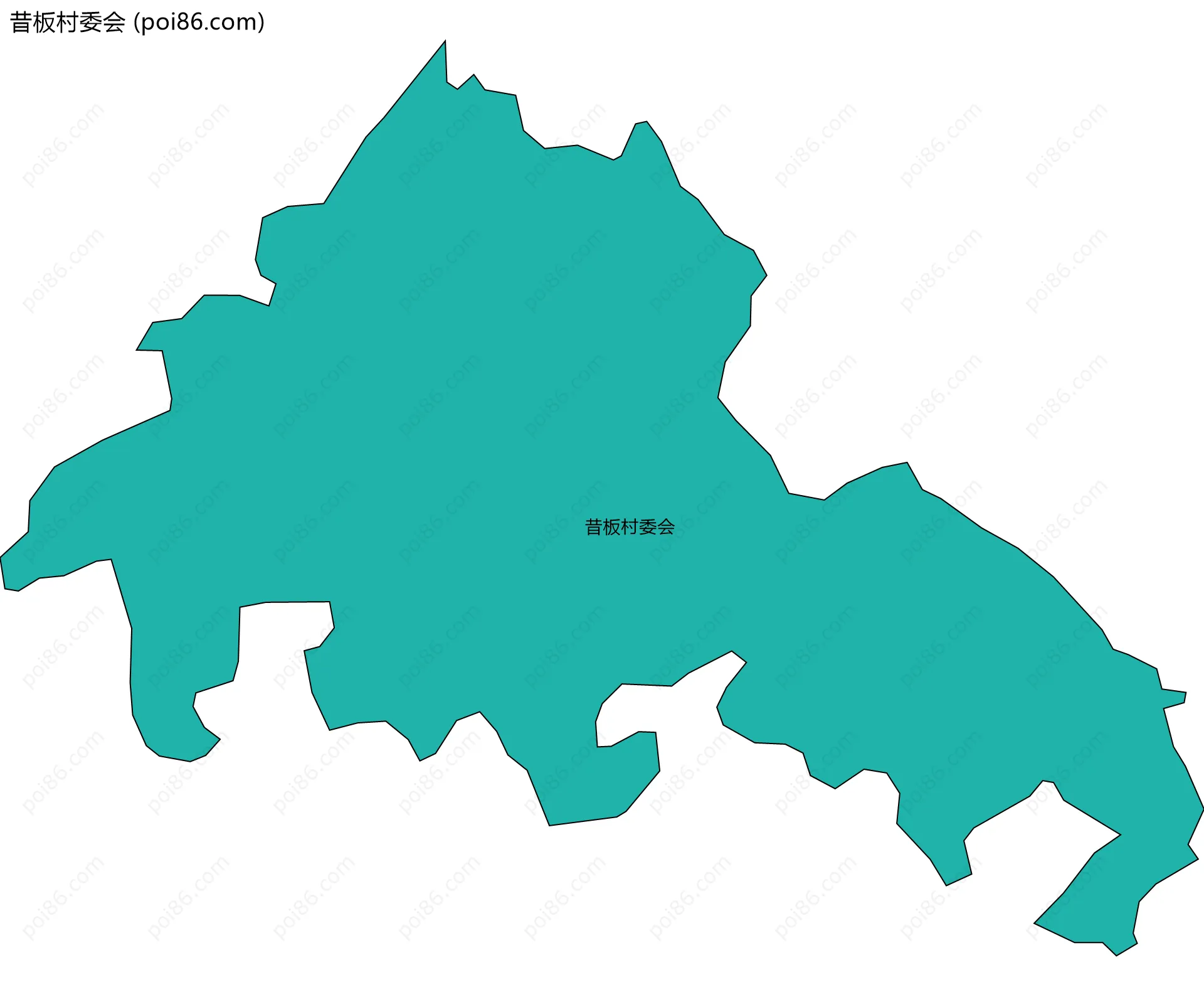 昔板村委会边界地图