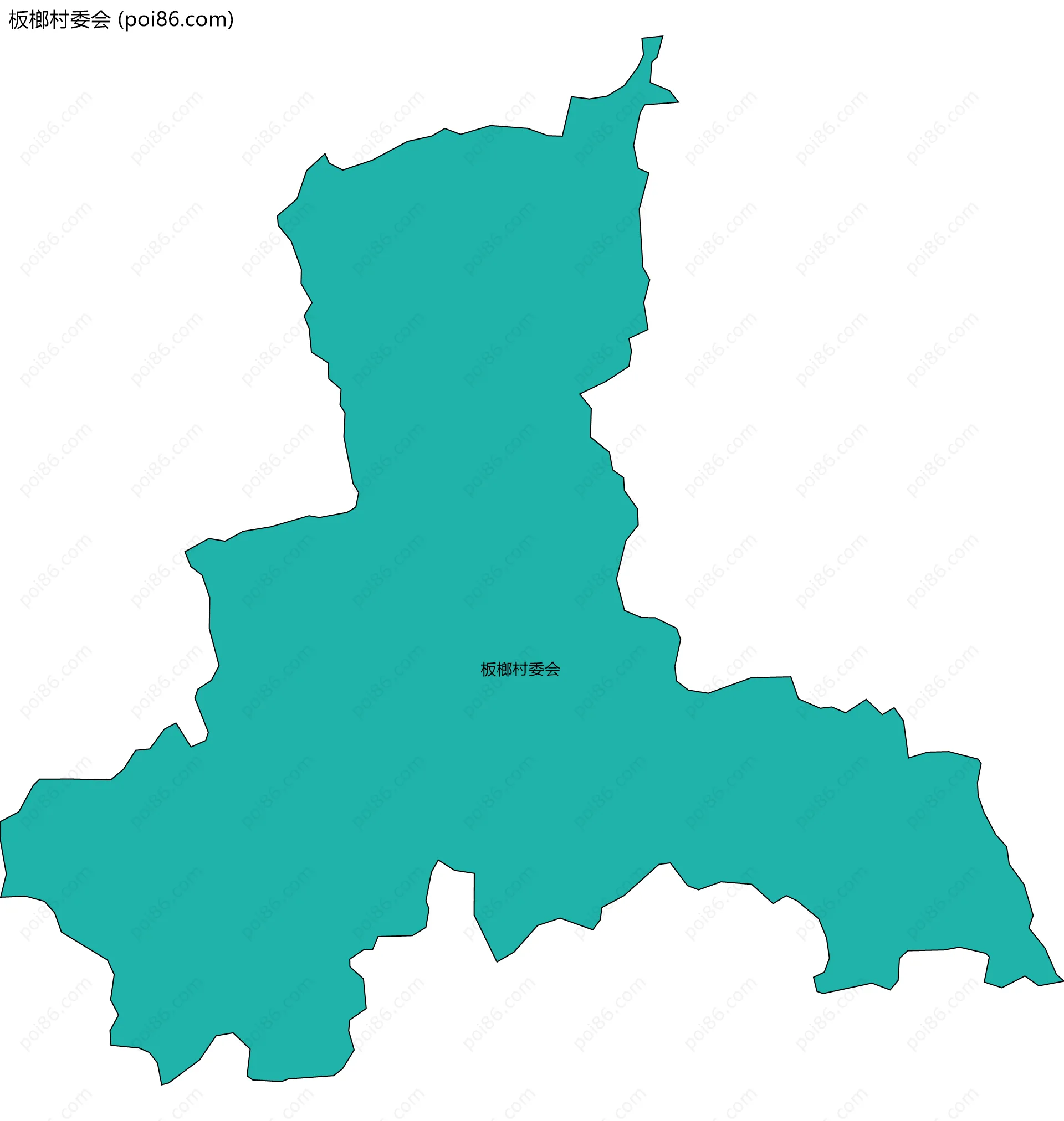 板榔村委会边界地图
