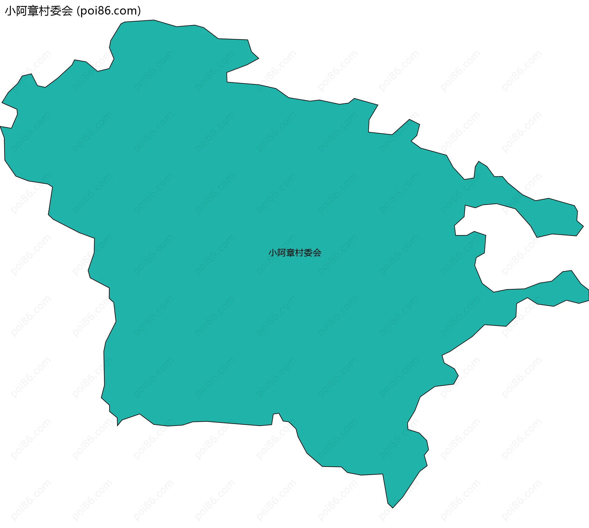 小阿章村委会边界地图