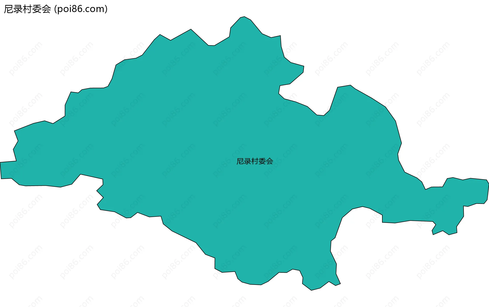尼录村委会边界地图