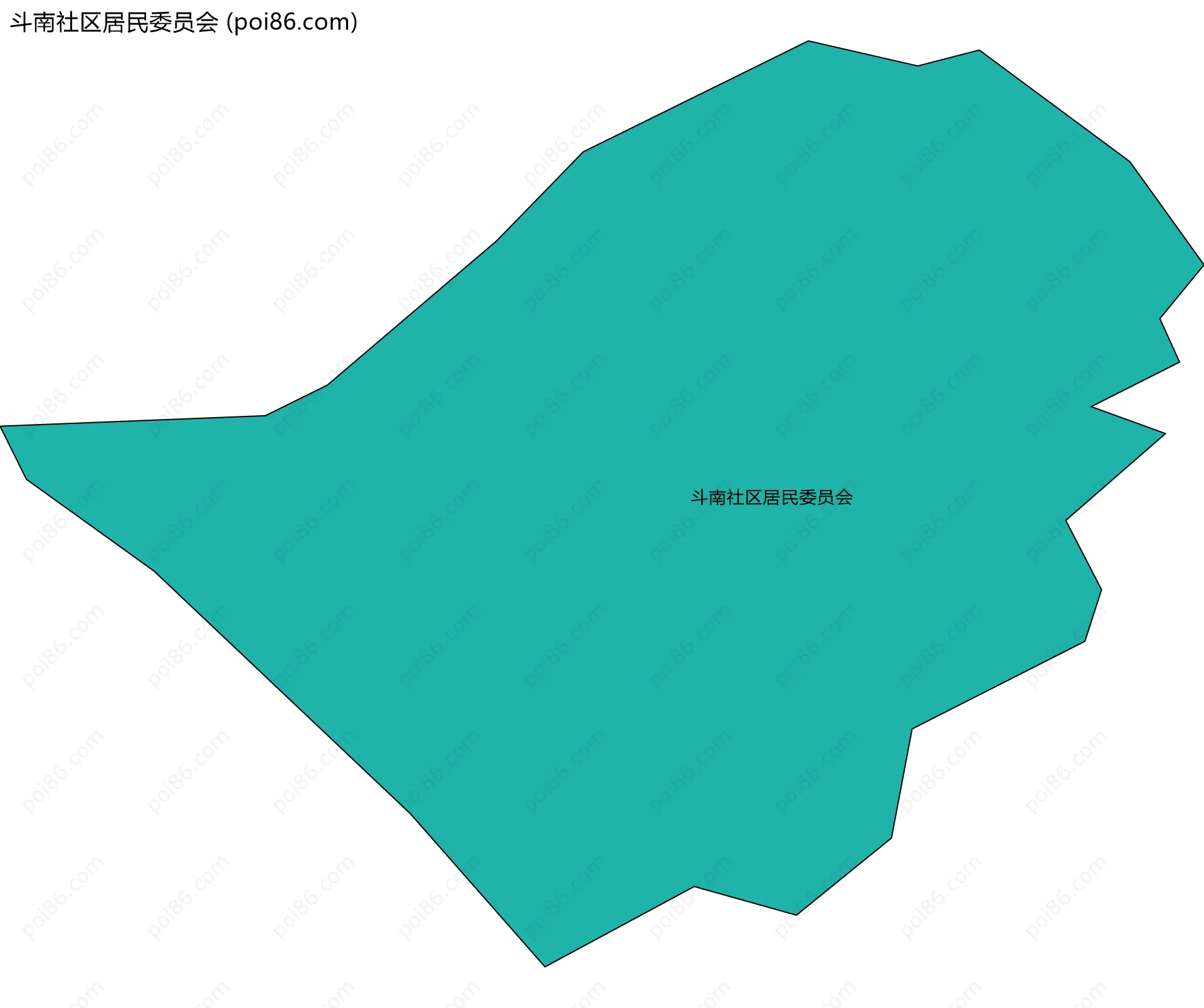 斗南社区居民委员会边界地图
