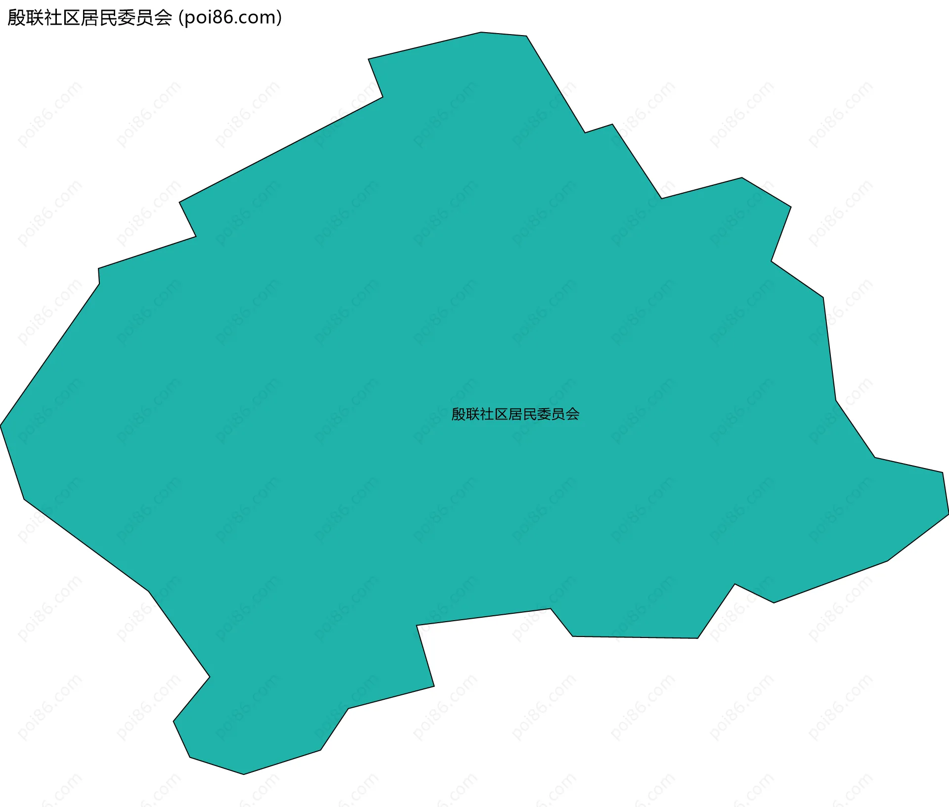 殷联社区居民委员会边界地图