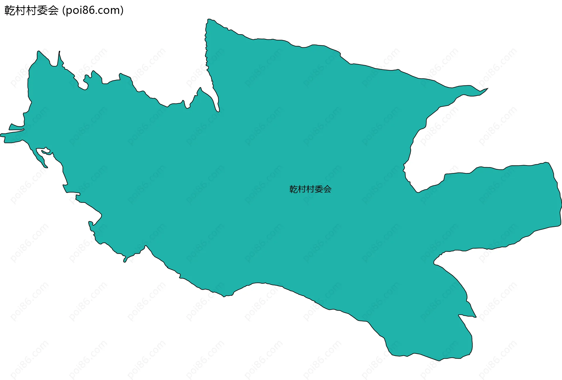 乾村村委会边界地图