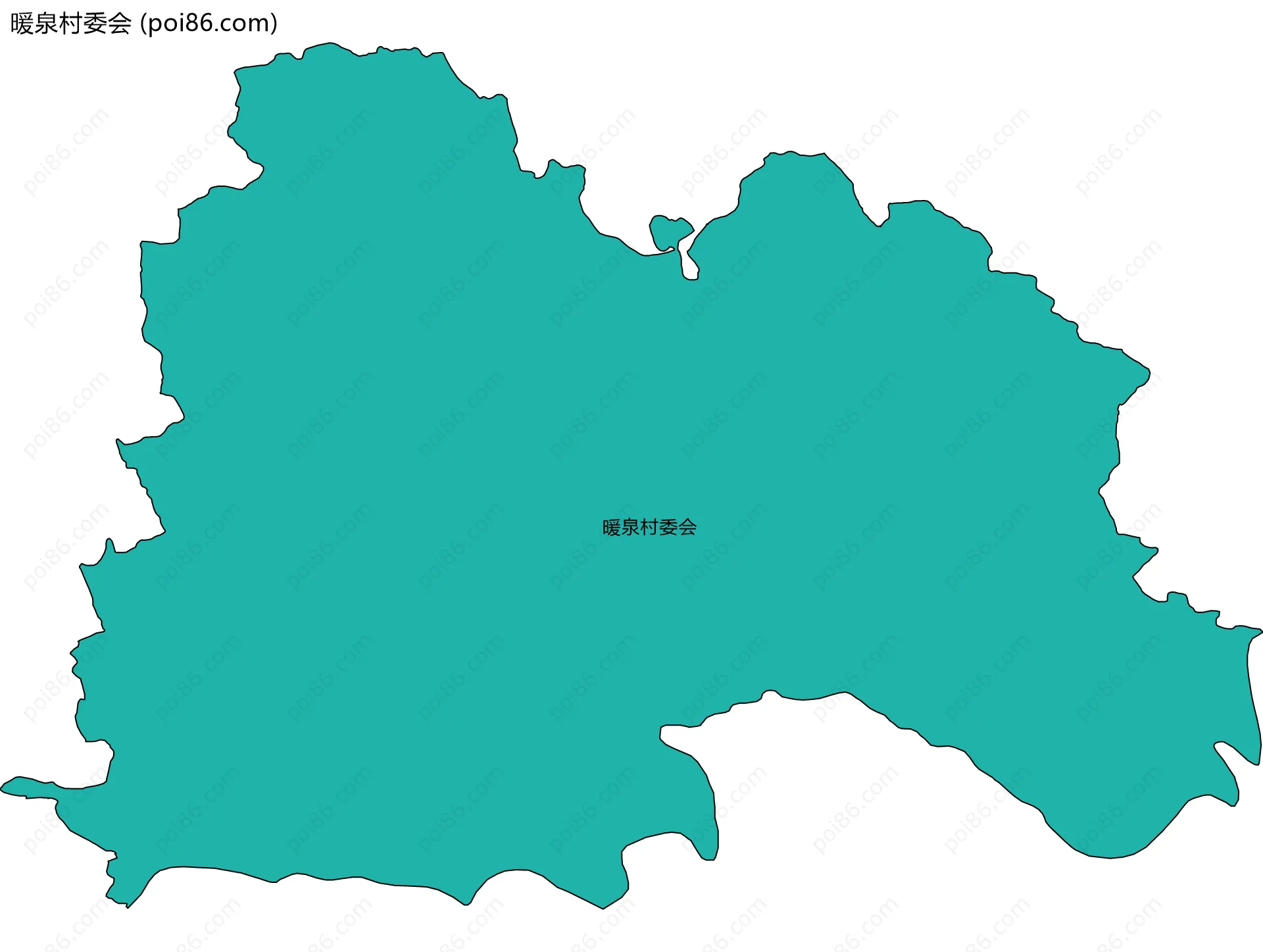暖泉村委会边界地图