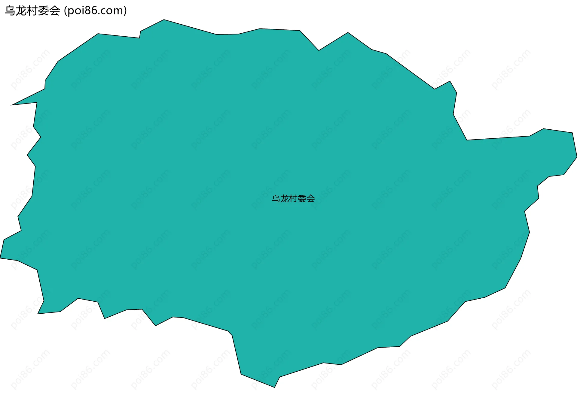 乌龙村委会边界地图