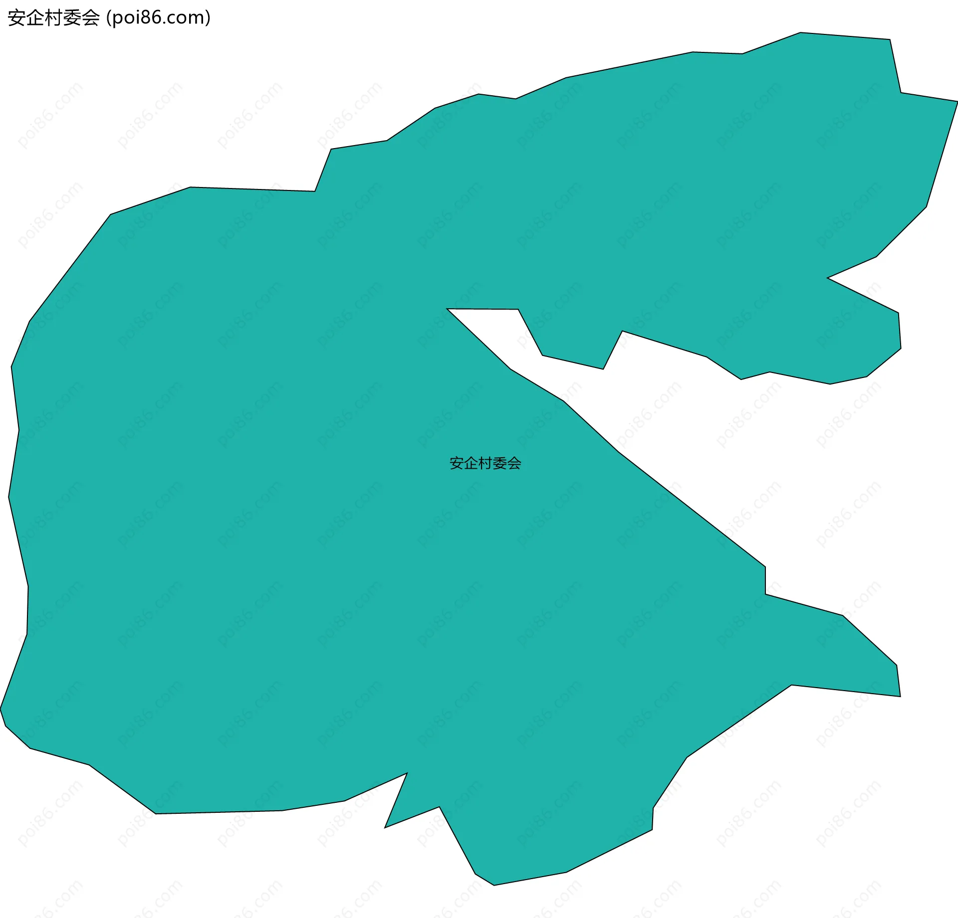 安企村委会边界地图