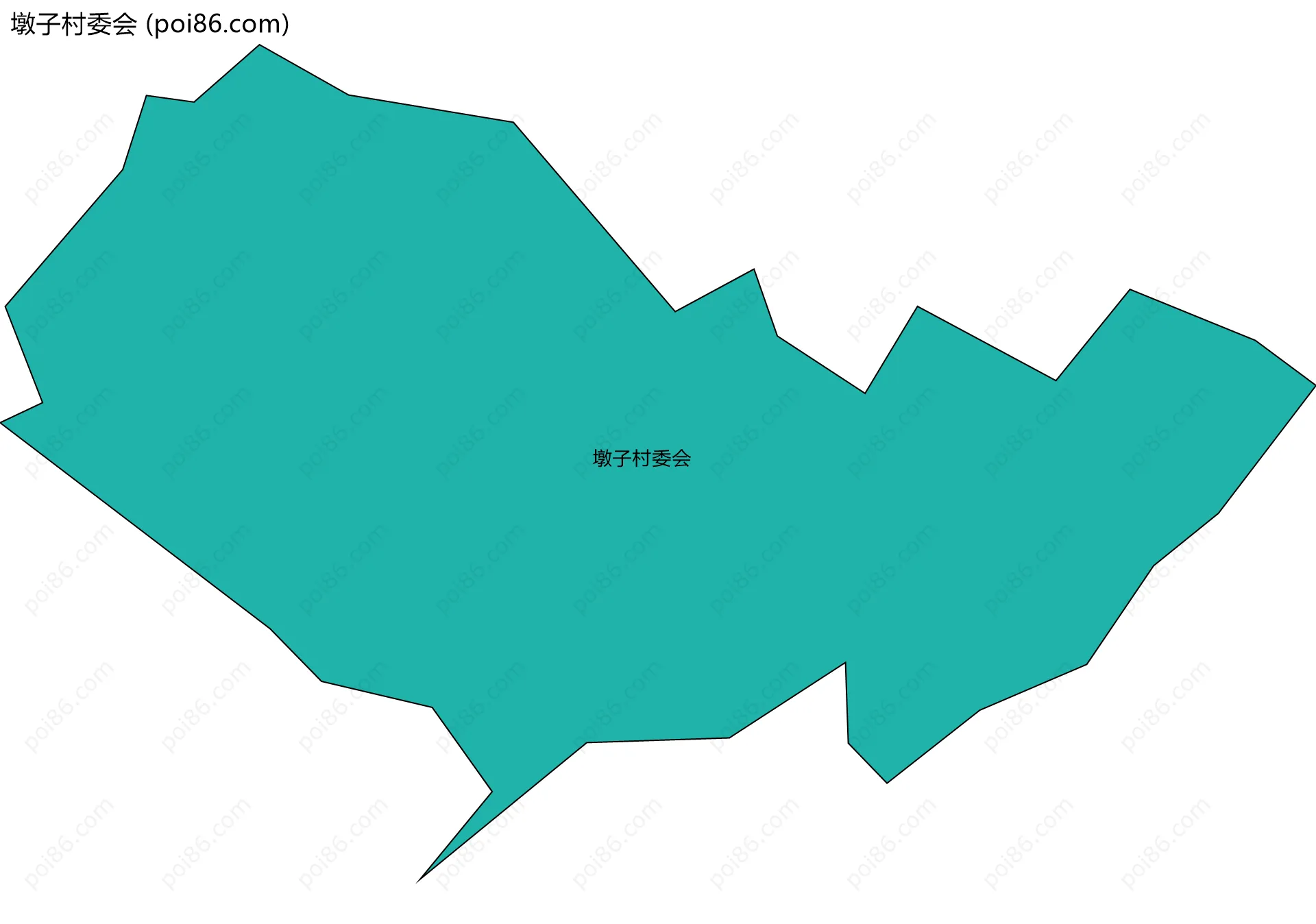 墩子村委会边界地图