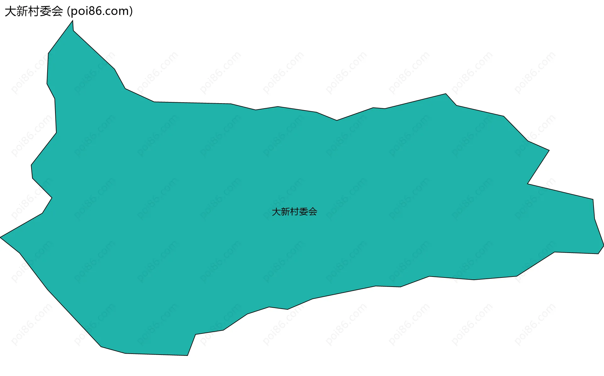 大新村委会边界地图