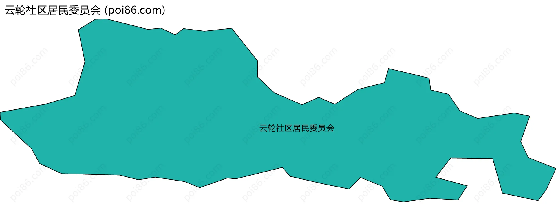云轮社区居民委员会边界地图