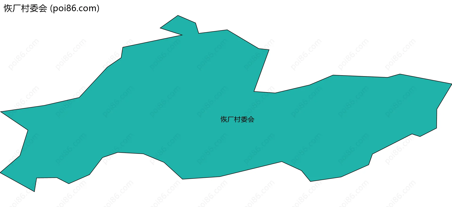 恢厂村委会边界地图