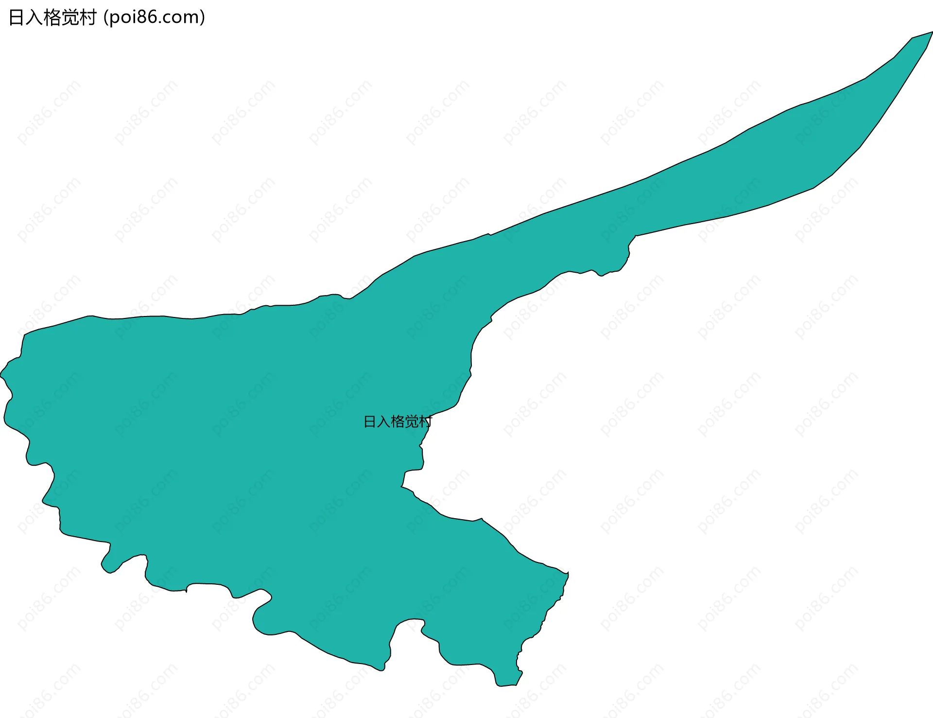 日入格觉村边界地图