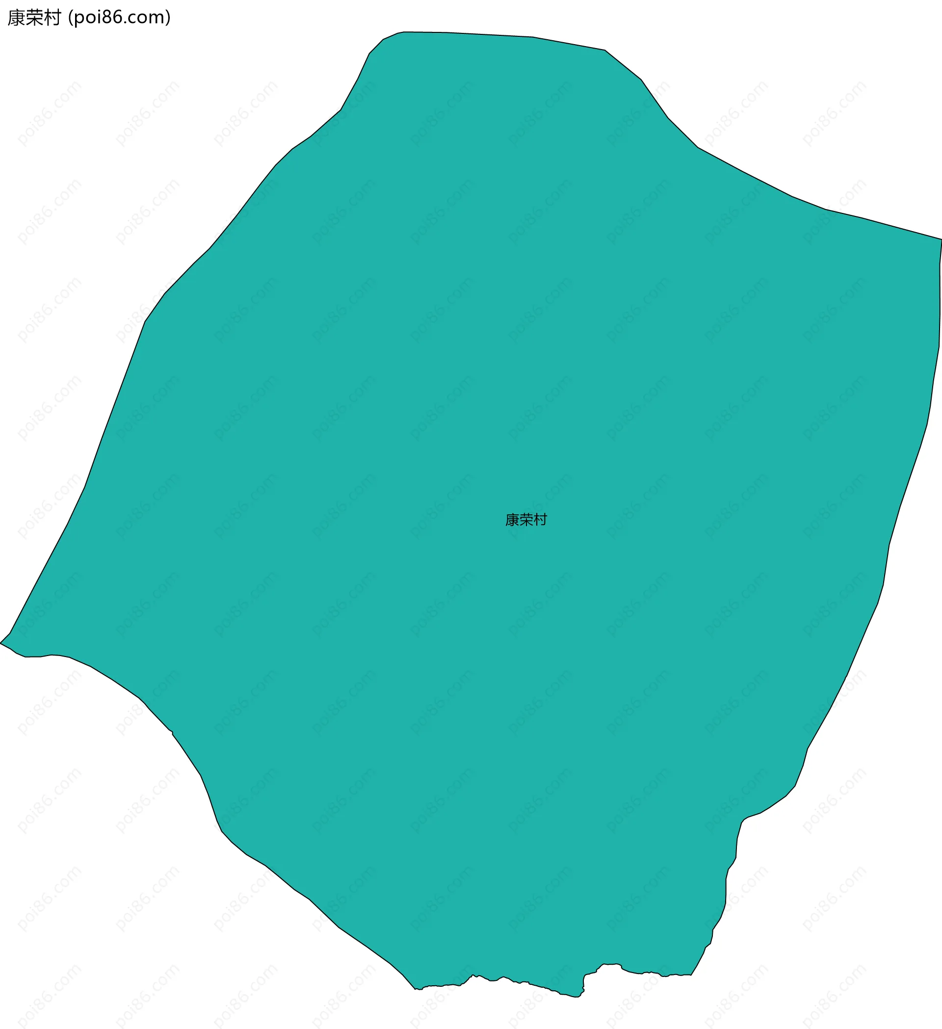 康荣村边界地图
