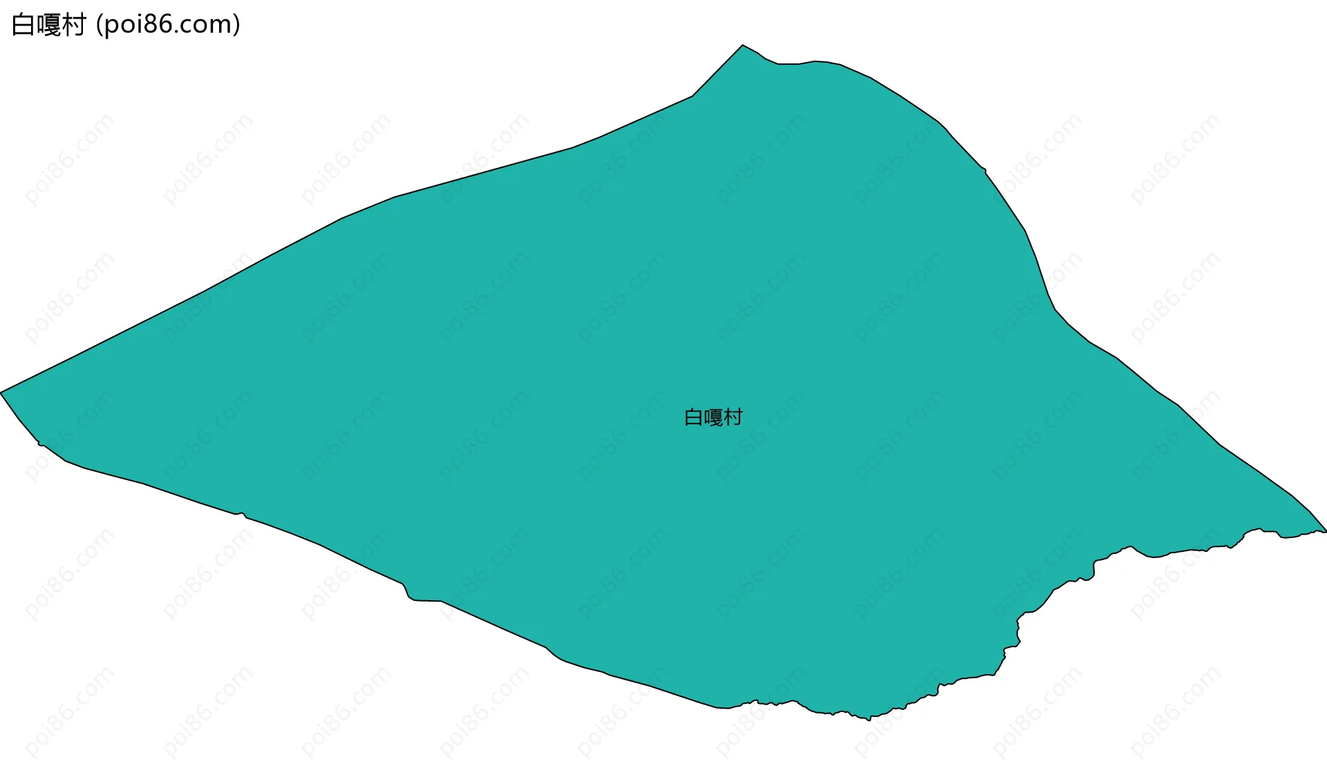 白嘎村边界地图