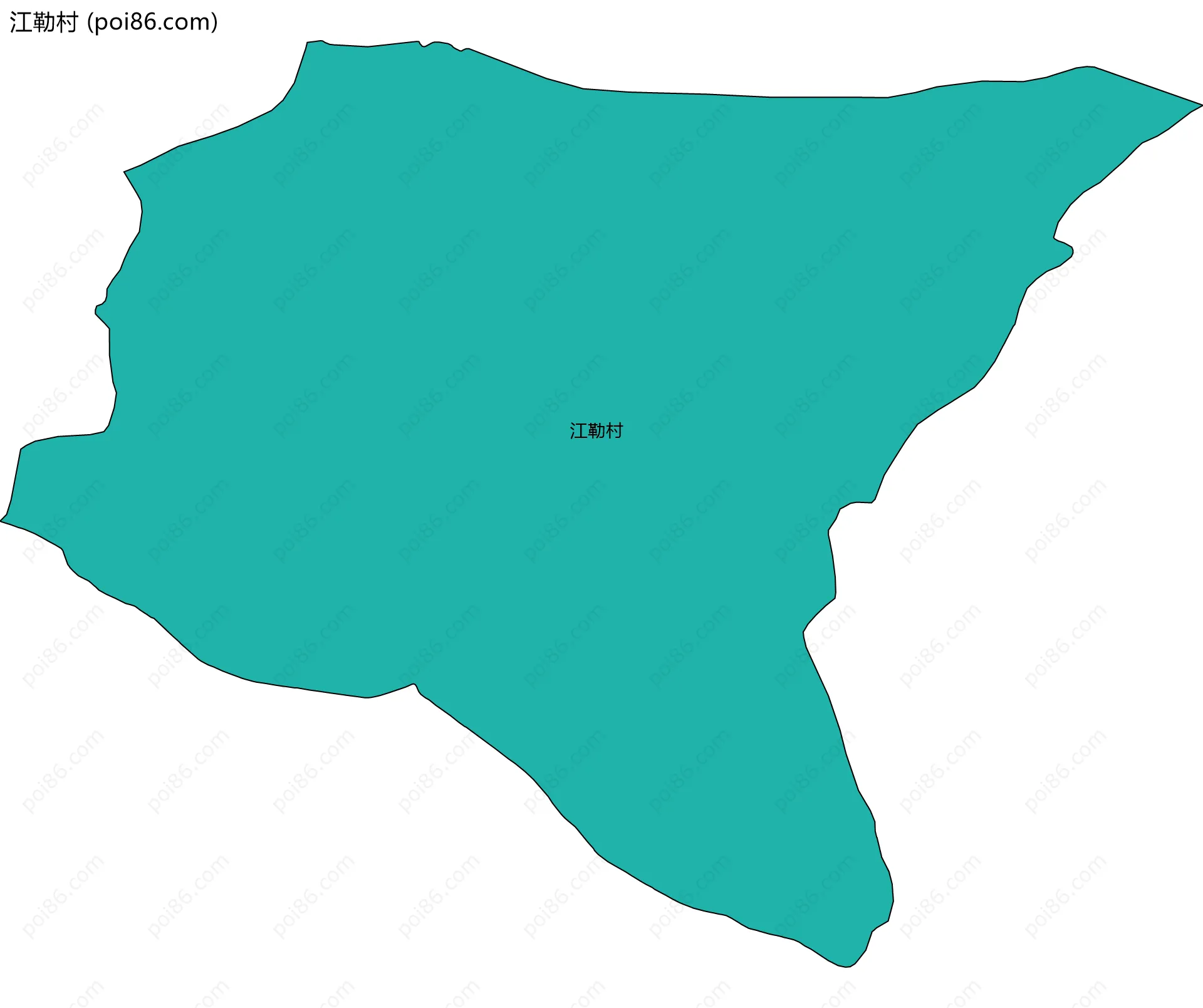 江勒村边界地图