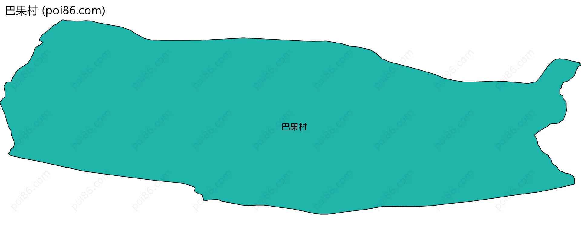 巴果村边界地图