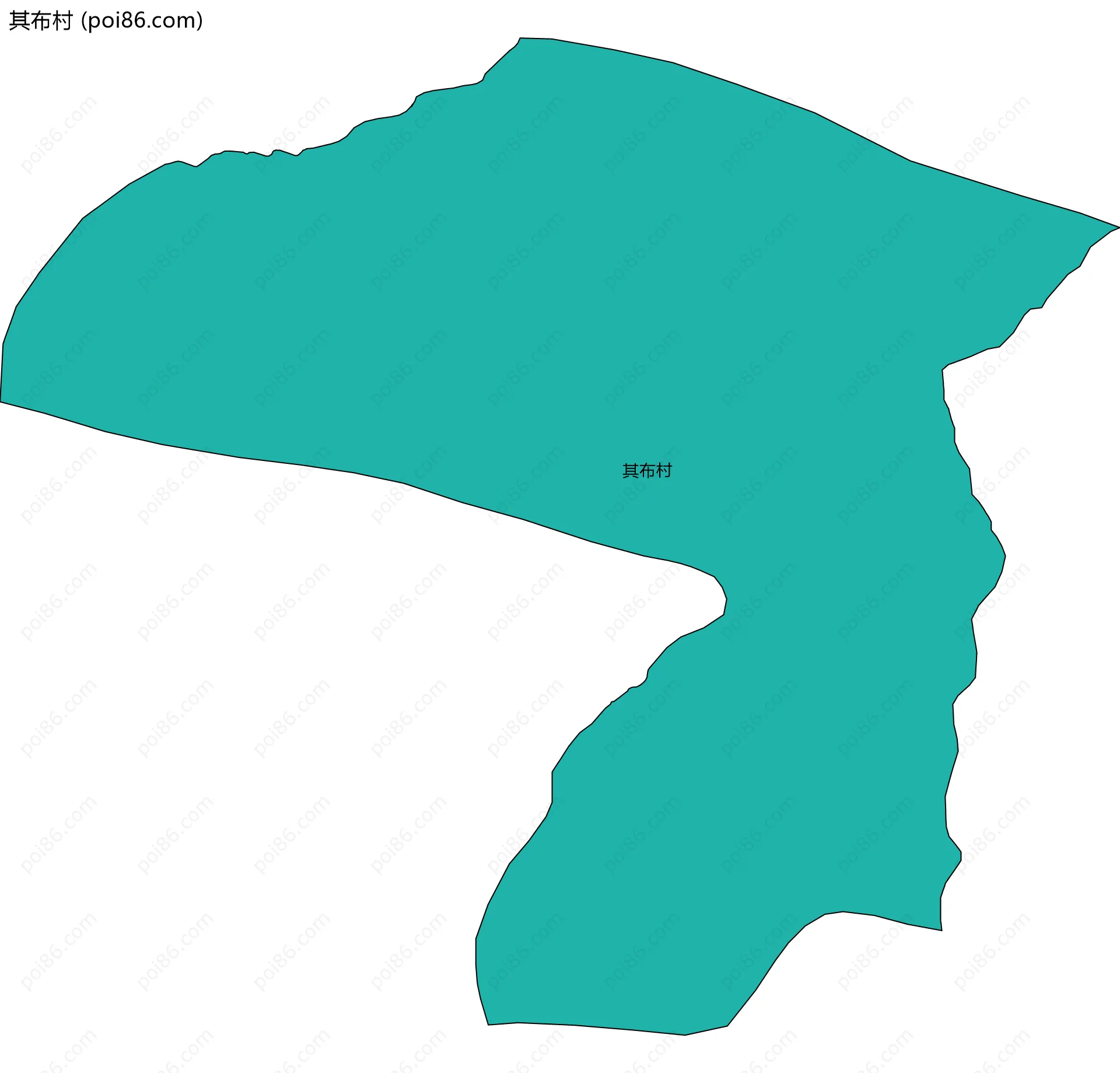 其布村边界地图