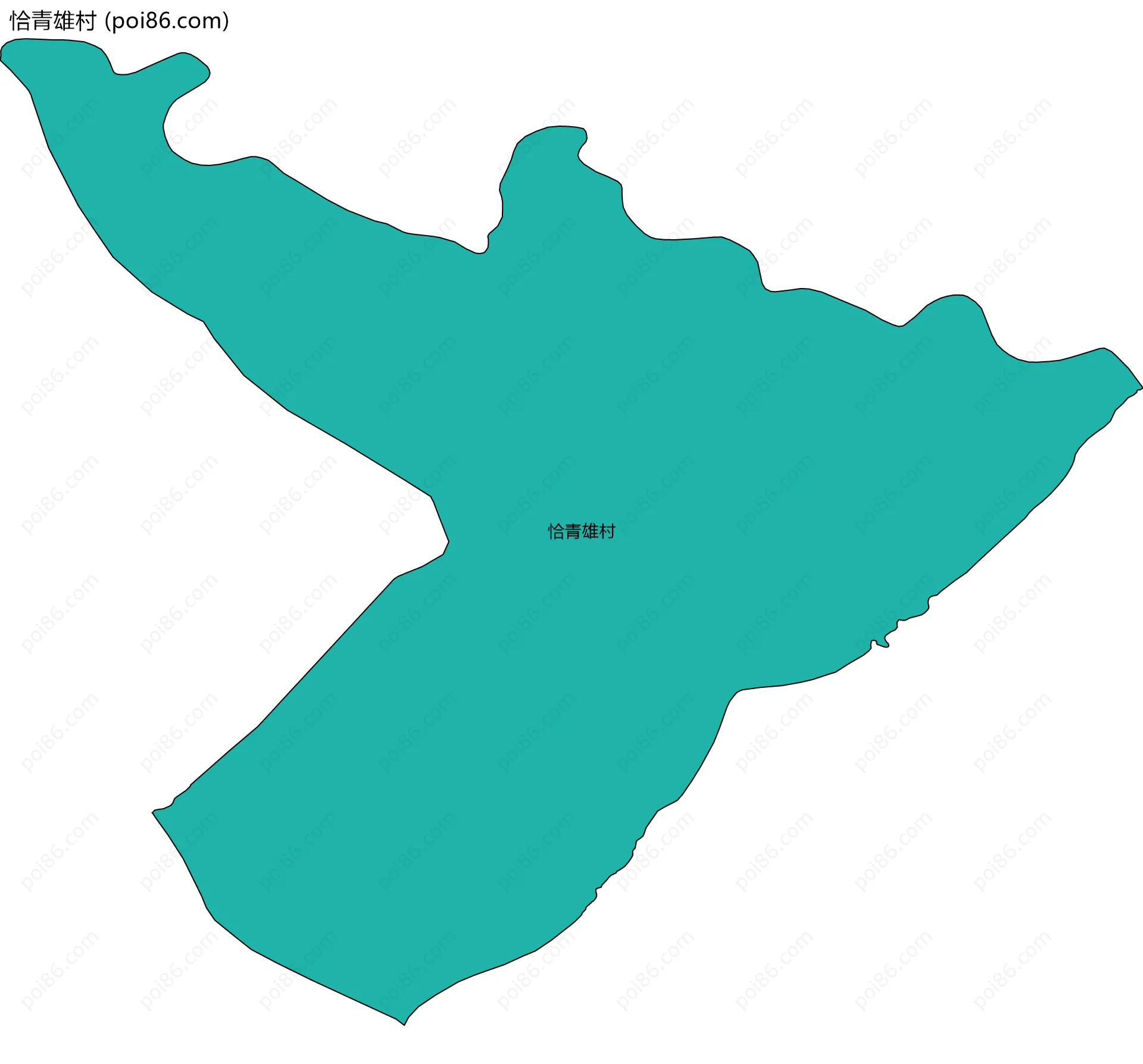 恰青雄村边界地图