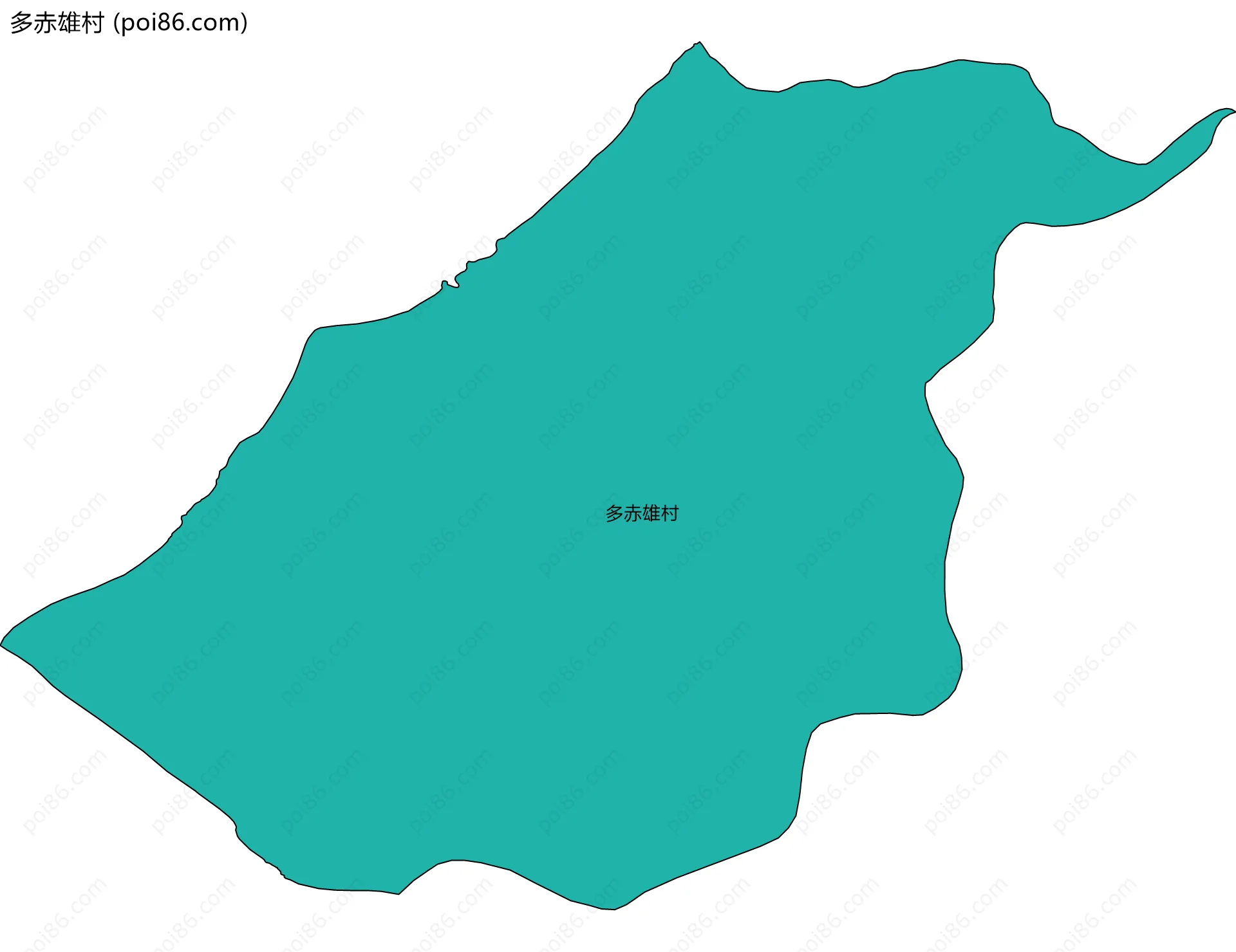 多赤雄村边界地图