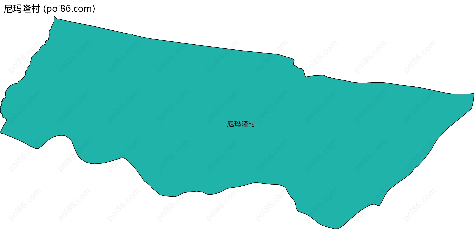 尼玛隆村边界地图